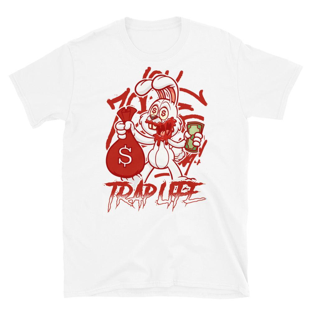 Nike Dunk High White Picante Red - Trap Rabbit - Sneaker Shirts Outlet