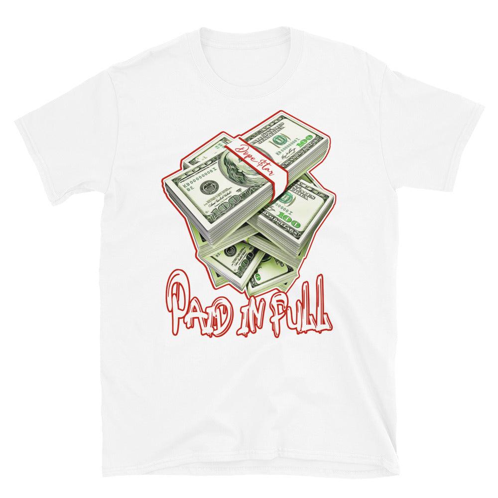 Nike Dunk High White Picante Red - Paid In Full - Sneaker Shirts Outlet