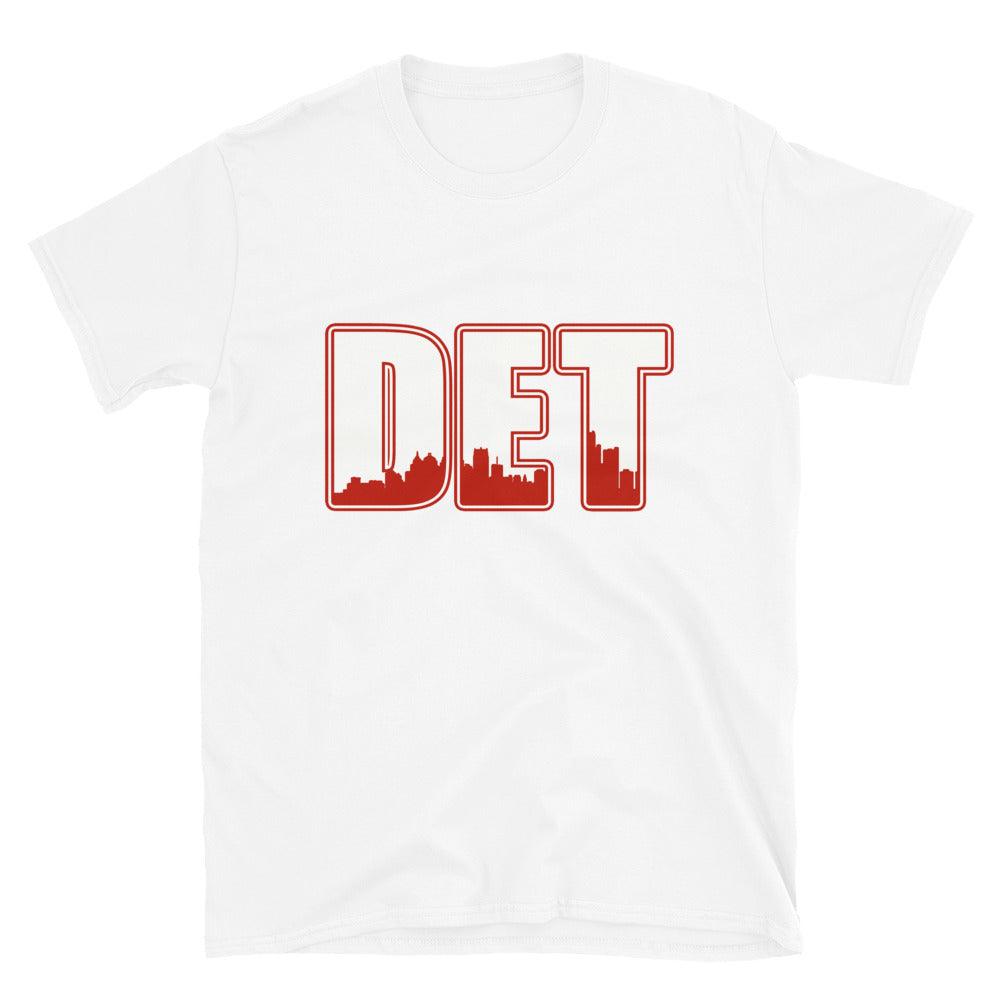Nike Dunk High White Picante Red - Detroit - Sneaker Shirts Outlet