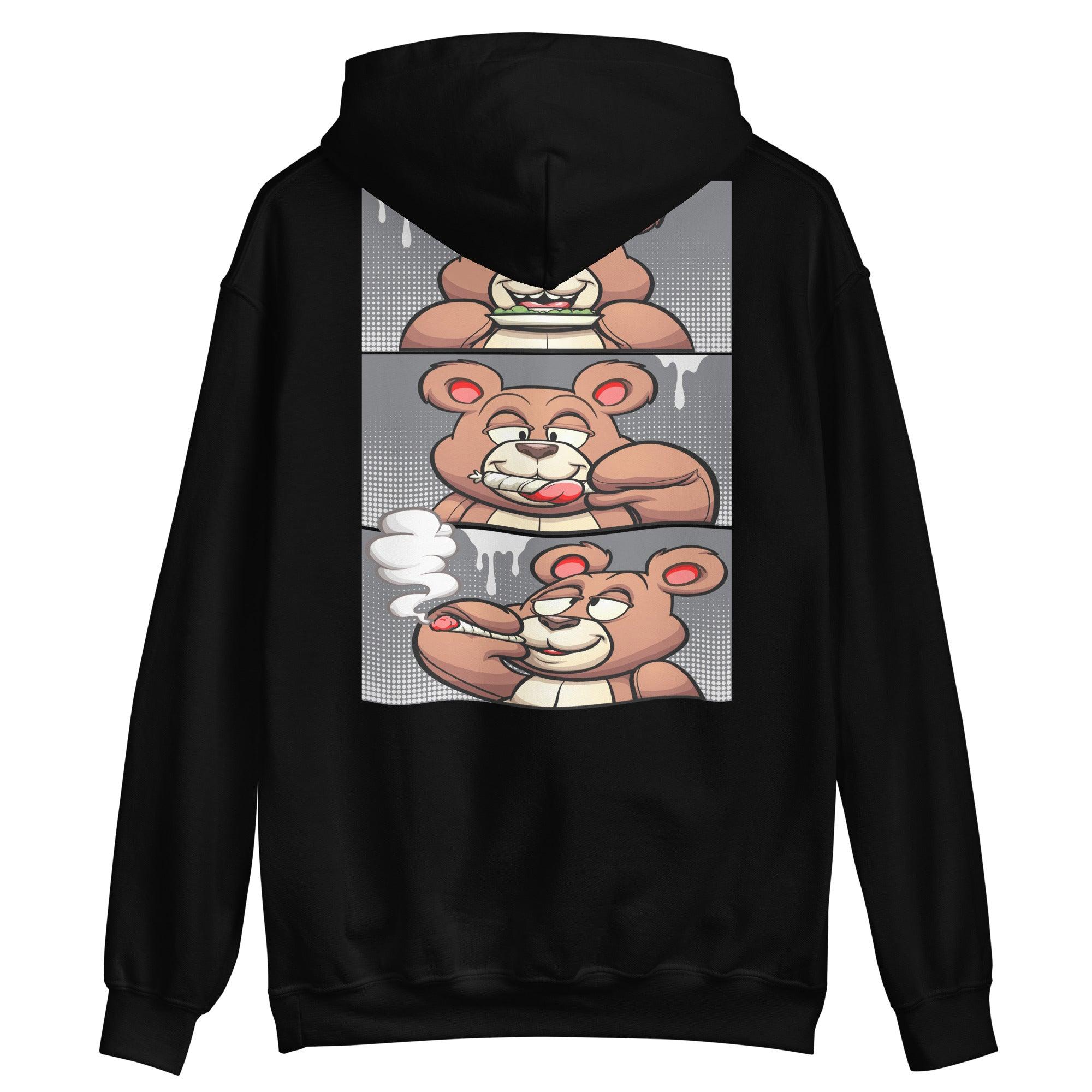 1's High Stealth Hoodie Roll It Lick It Smoke It Bear - Sneaker Shirts Outlet