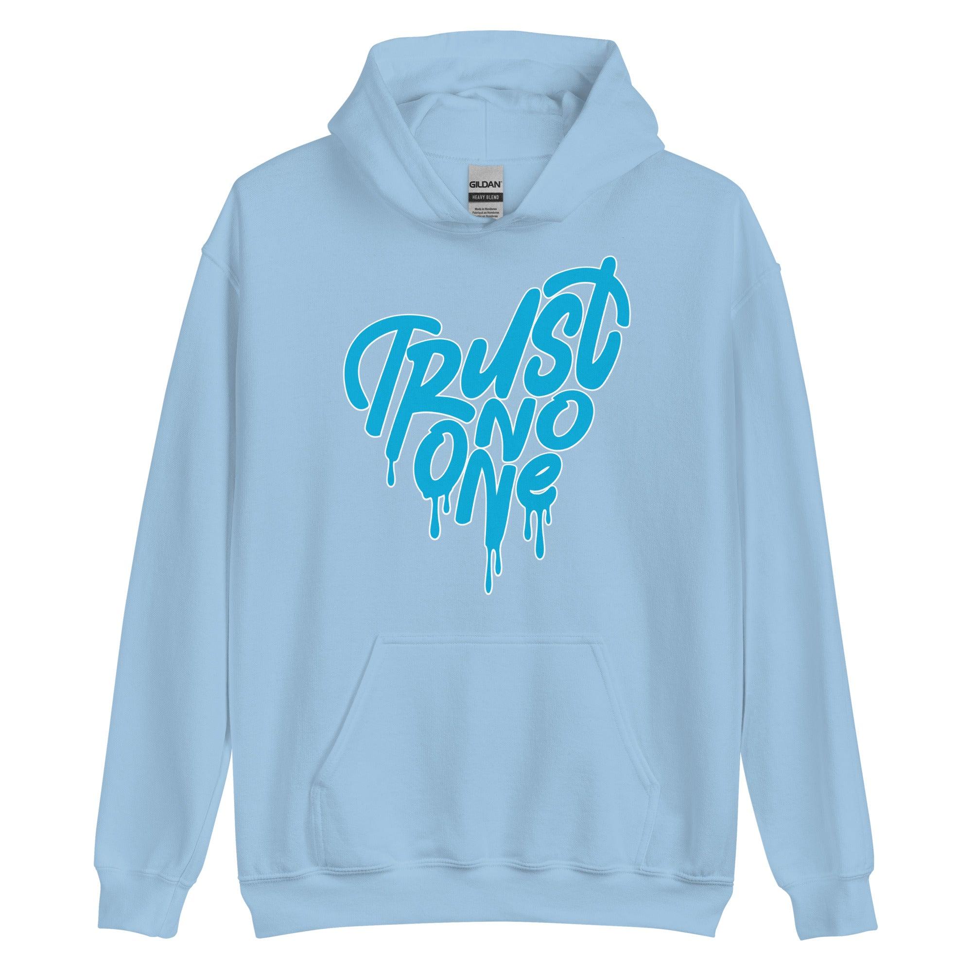 Dunks High Laser Blue Hoodie Trust No One Heart