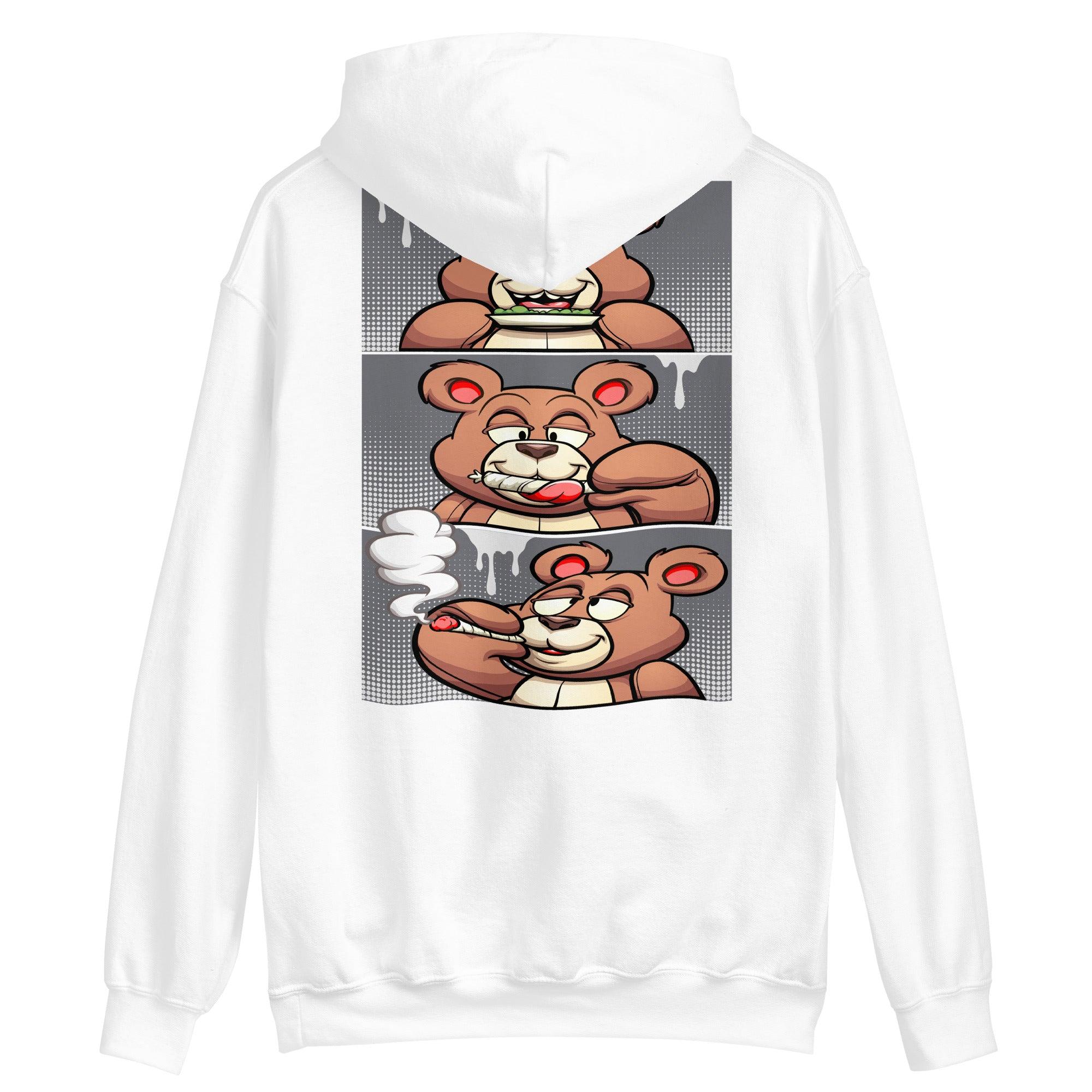 1's High Stealth Hoodie Roll It Lick It Smoke It Bear - Sneaker Shirts Outlet