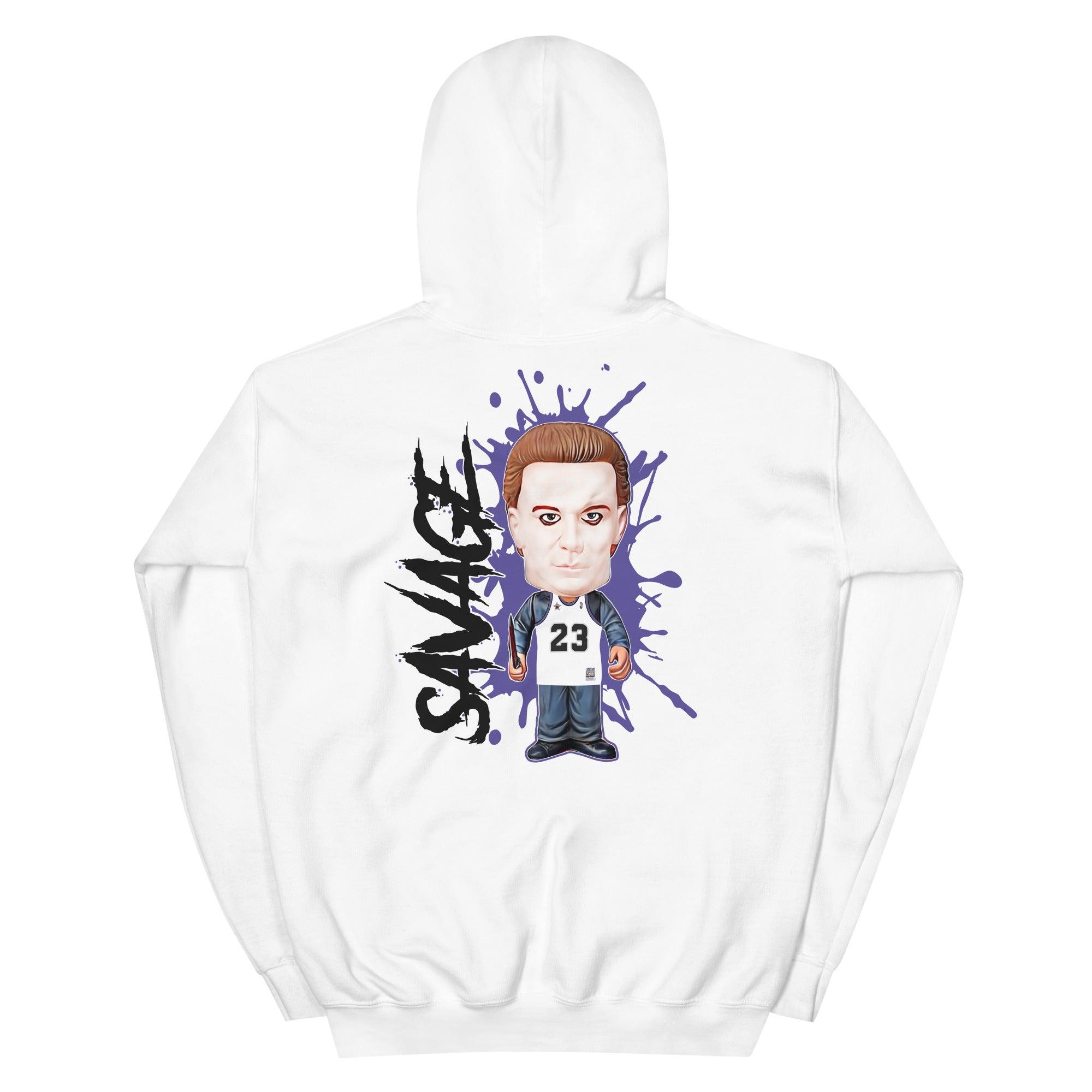 1s Mid White Black Purple Hoodie Savage - Sneaker Shirts Outlet