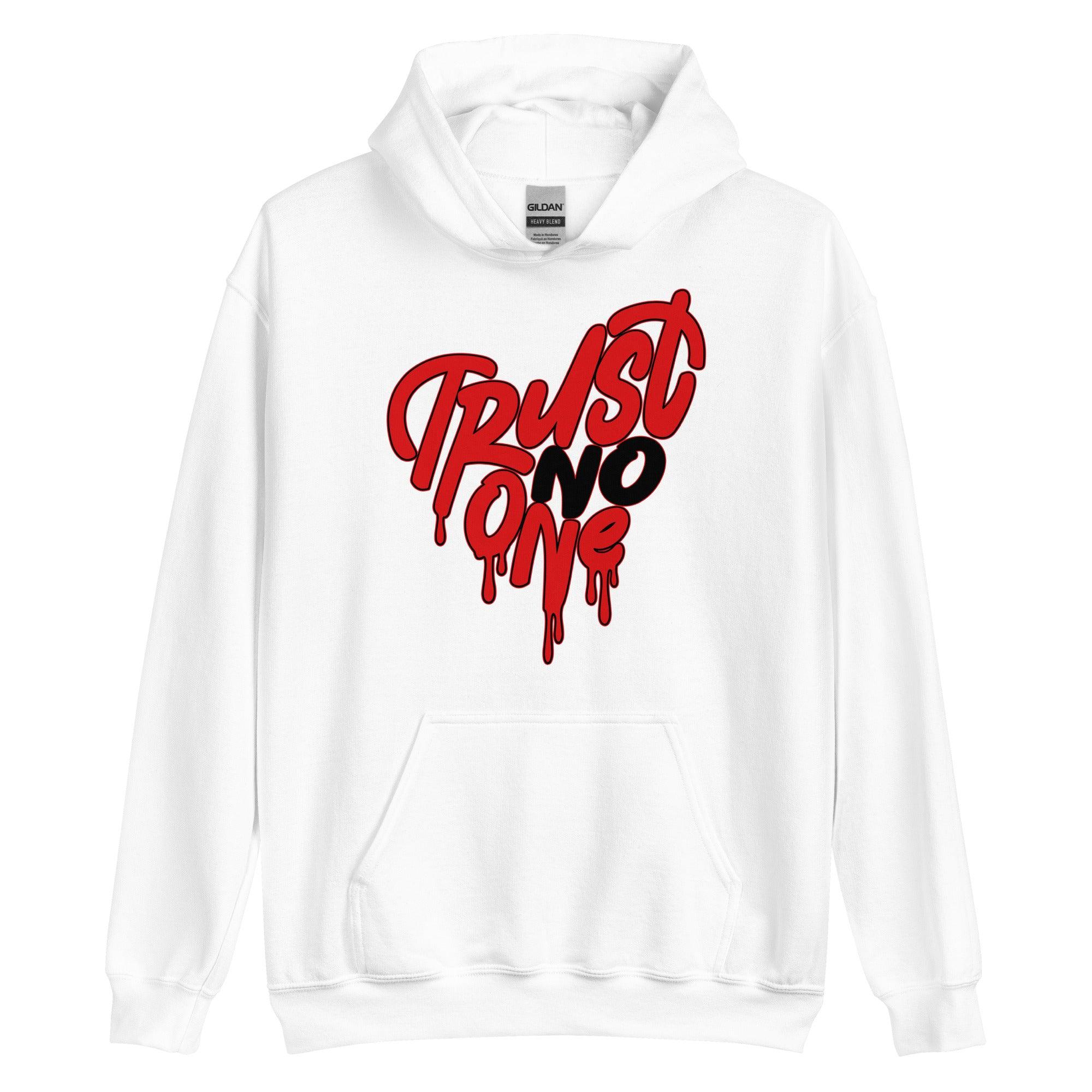 9s Chile Red Hoodie Trust No One Heart - Sneaker Shirts Outlet