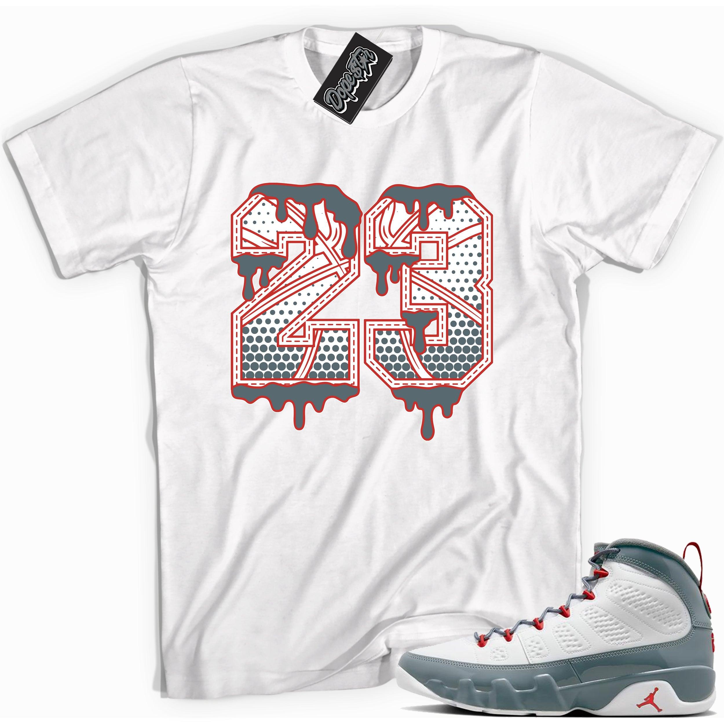 Number 23 Ball Shirt Air Jordan 9 Red Fire photo