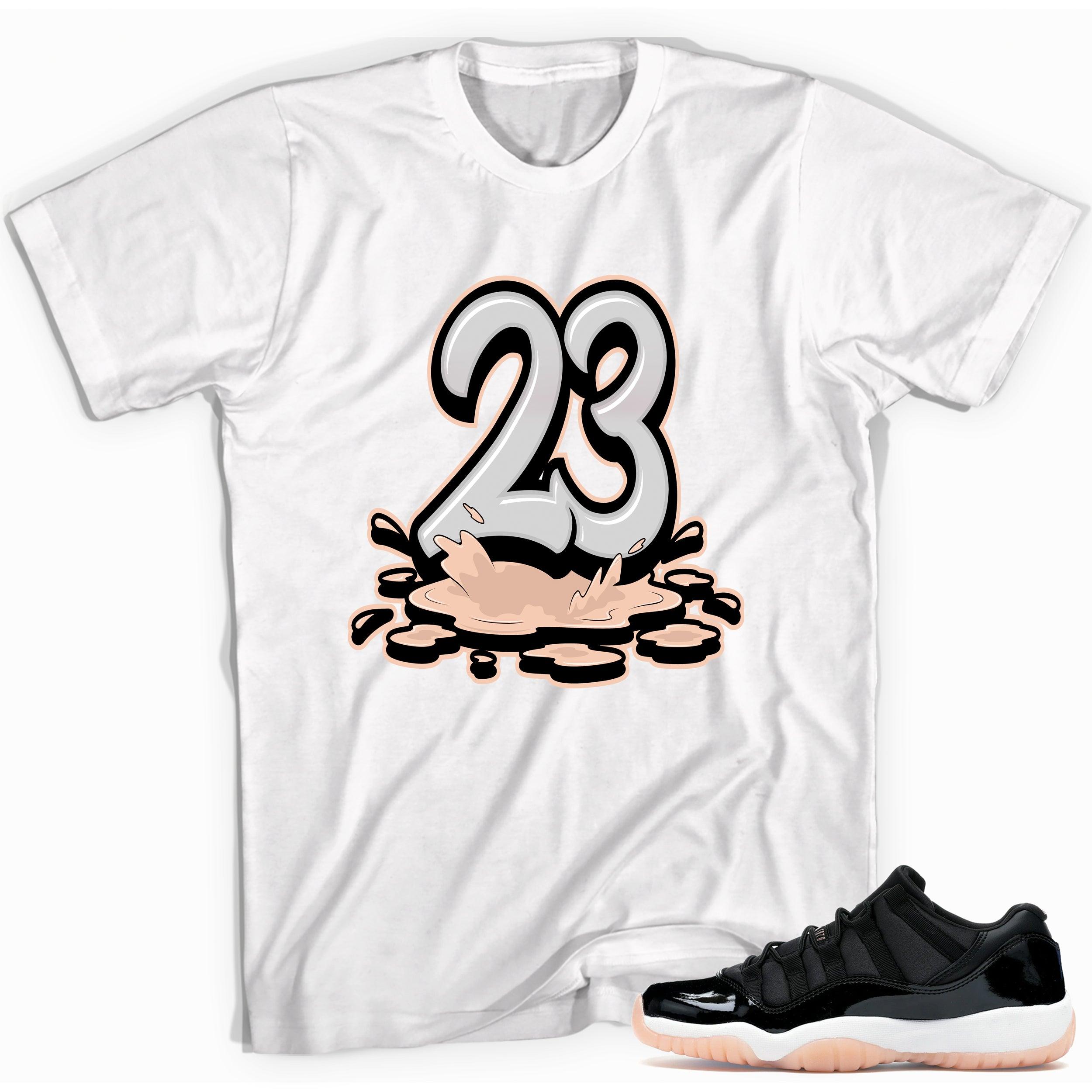 Number 23 Melting Shirt AJ 11 Retro Low Bleached Coral photo
