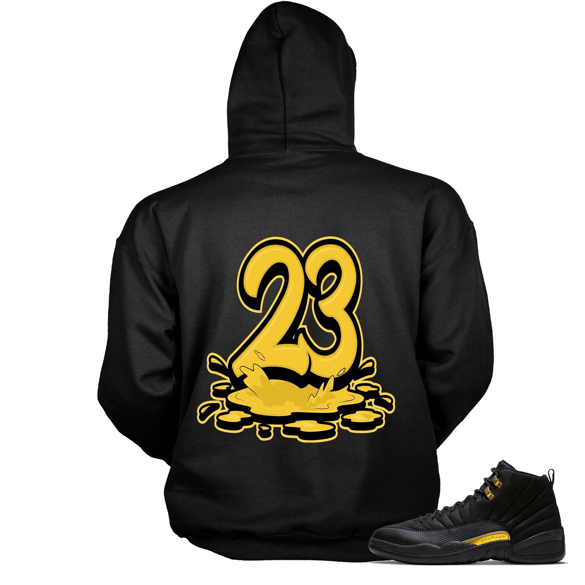 23 Melting Sneaker Sweatshirt AJ 12 Black Taxi photo