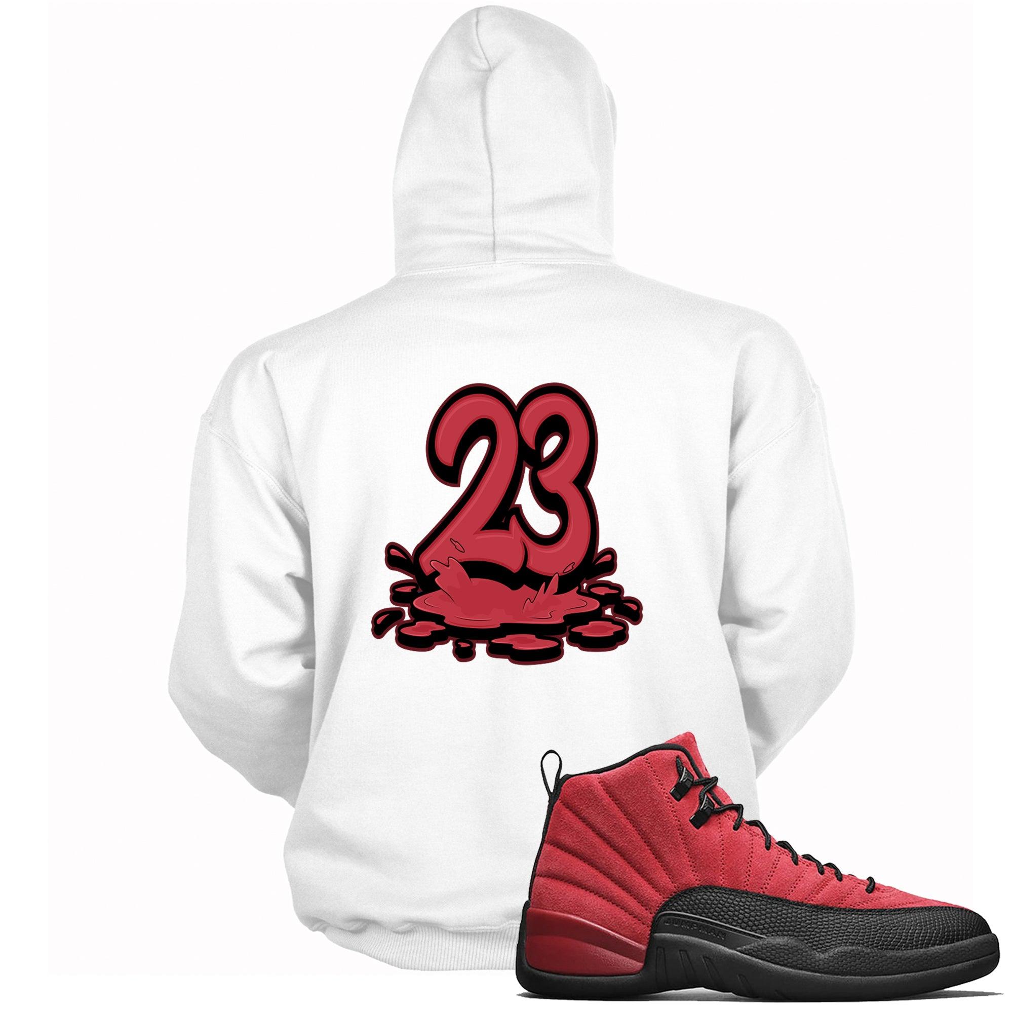 23 Melting Sneaker Sweatshirt AJ 12 Retro Reverse Flu Game photo