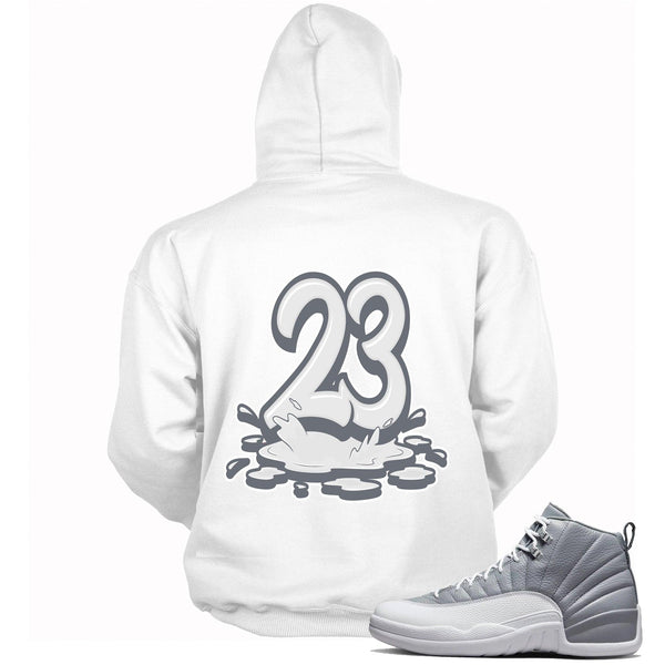 23 Melting Hoodie AJ 12 Retro Stealth photo