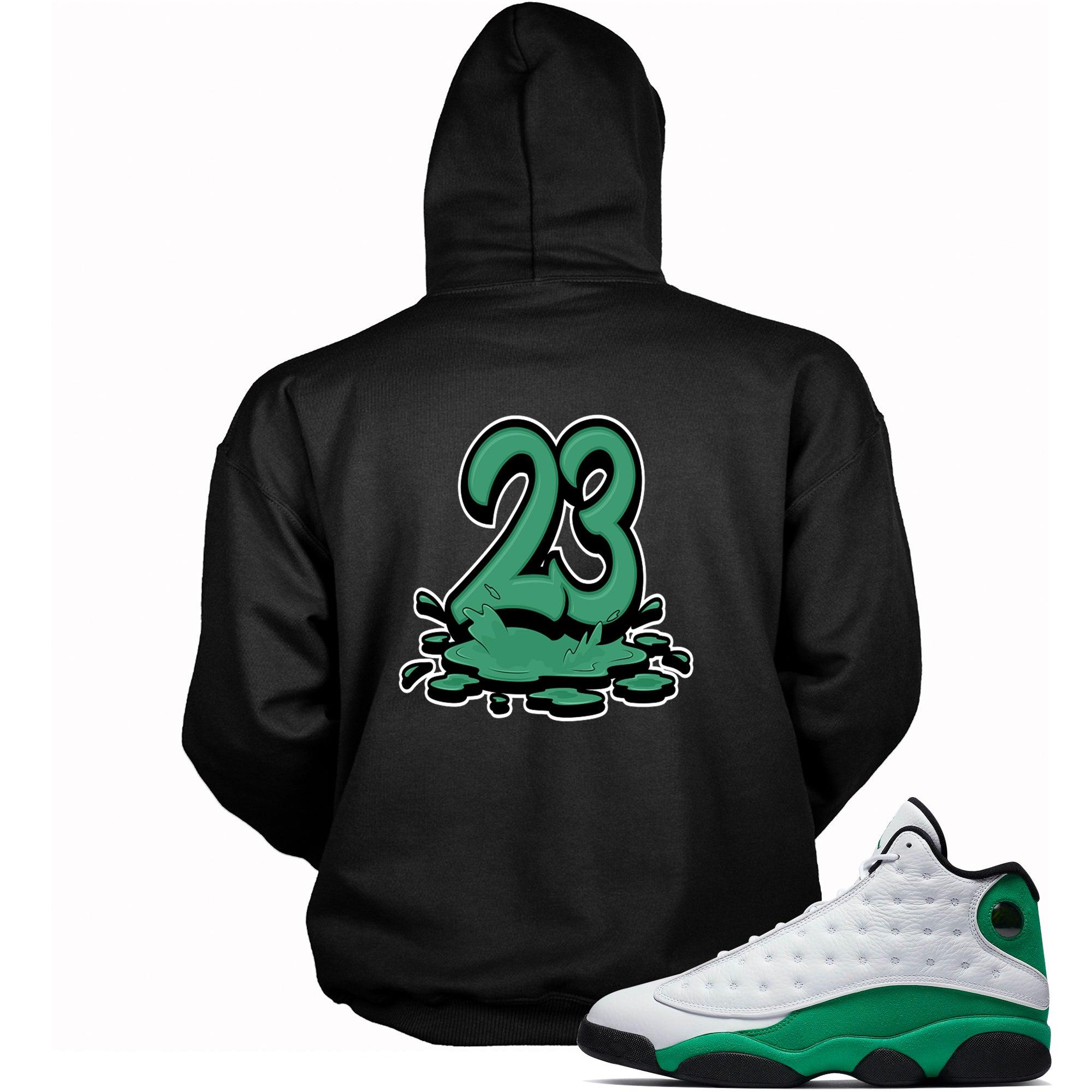 Number 23 Melting Hoodie AJ 13 Lucky Green photo