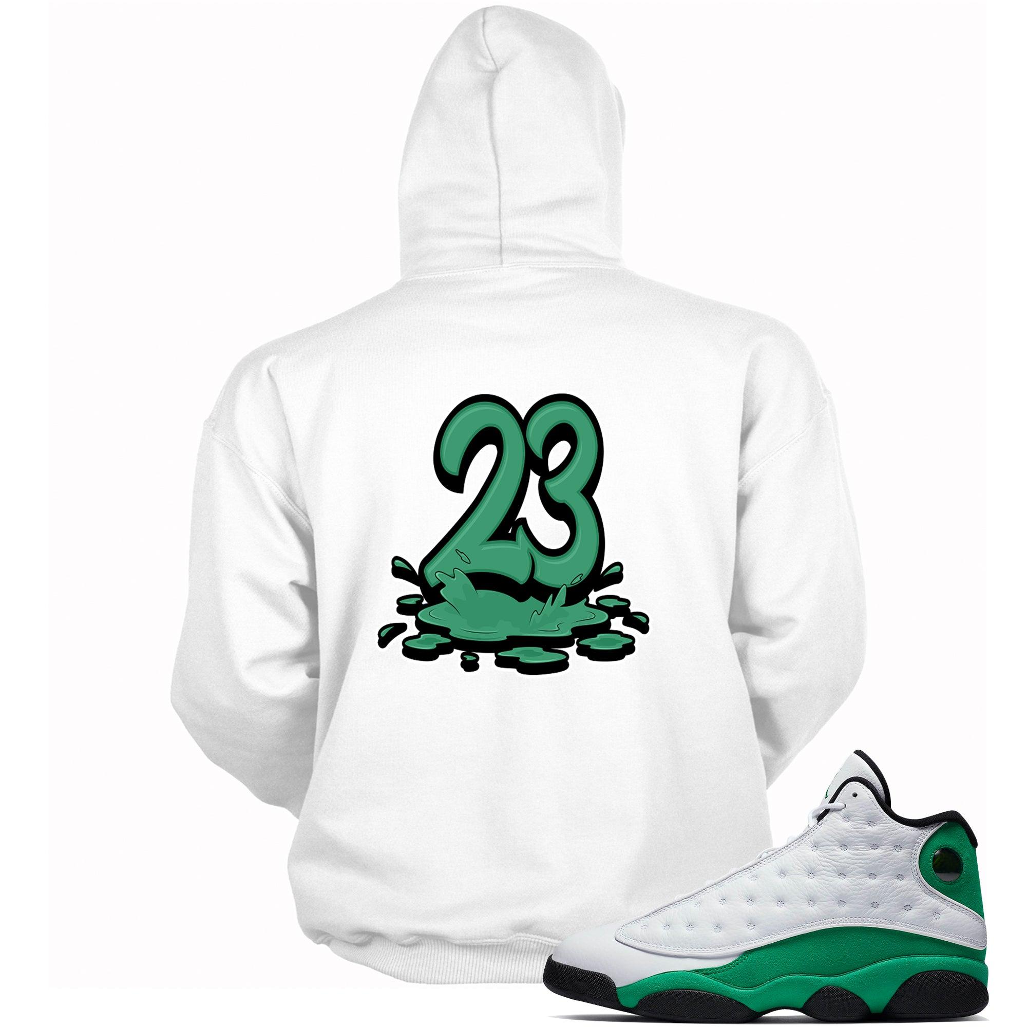 23 Melting Hoodie AJ 13 Lucky Green photo