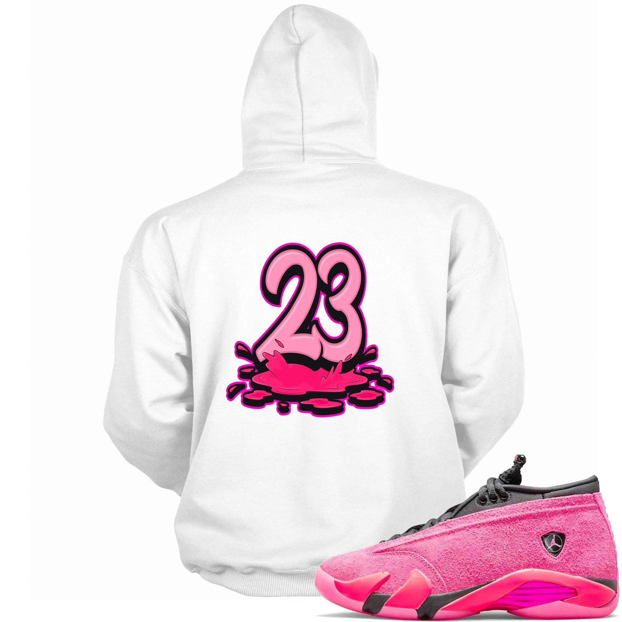 23 Melting Hoodie Jordan 14s Low Shocking Pink photo