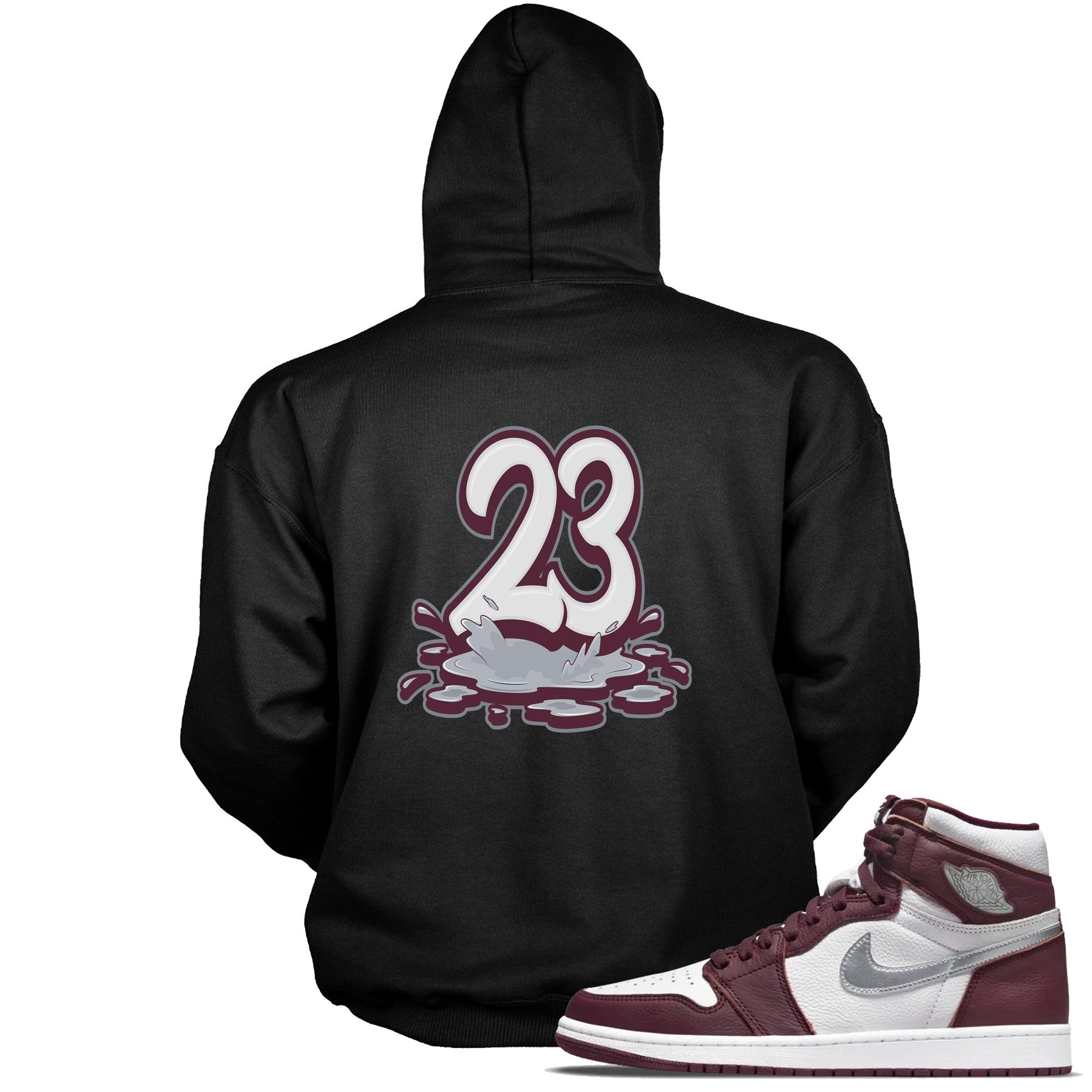 Number 23 Melting Hoodie AJ 1 Bordeaux photo