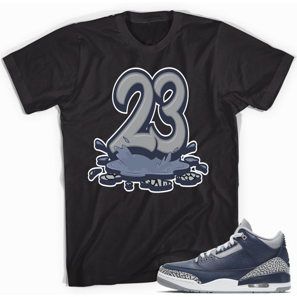 23 Melting Shirt AJ 3 Midnight Navy photo