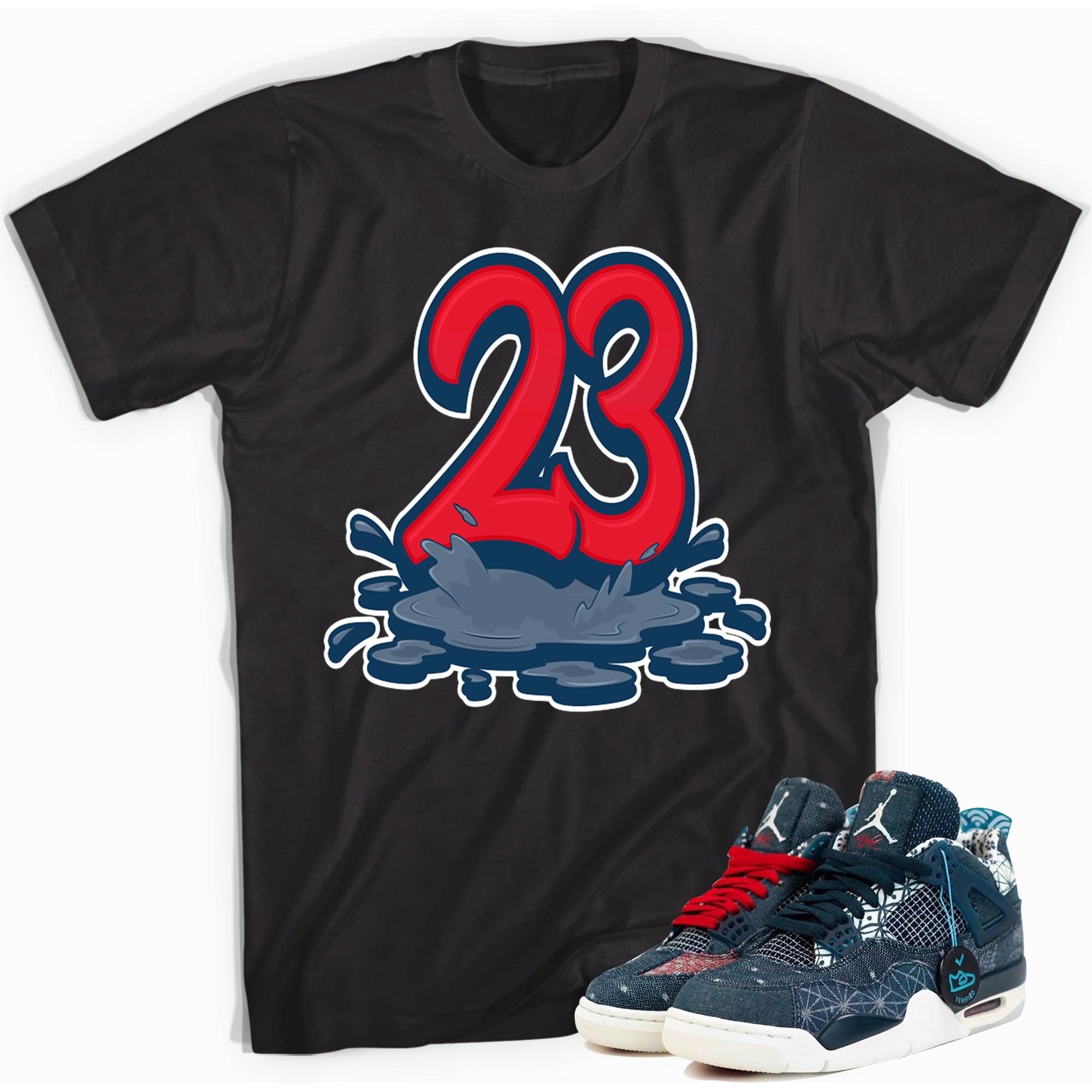 23 Melting Shirt AJ 4 Deep Ocean photo