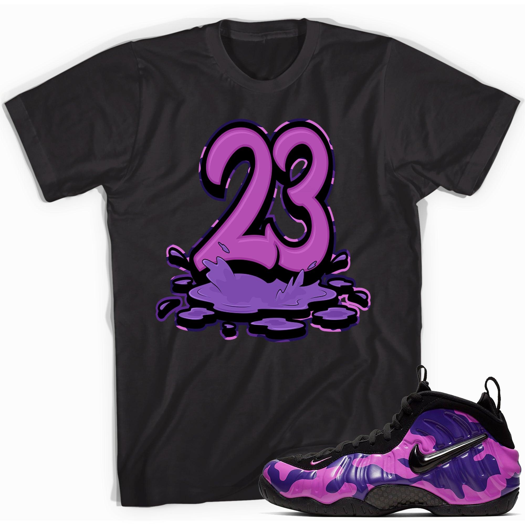23 Melting Shirt Air Foamposite One Purple Camo photo