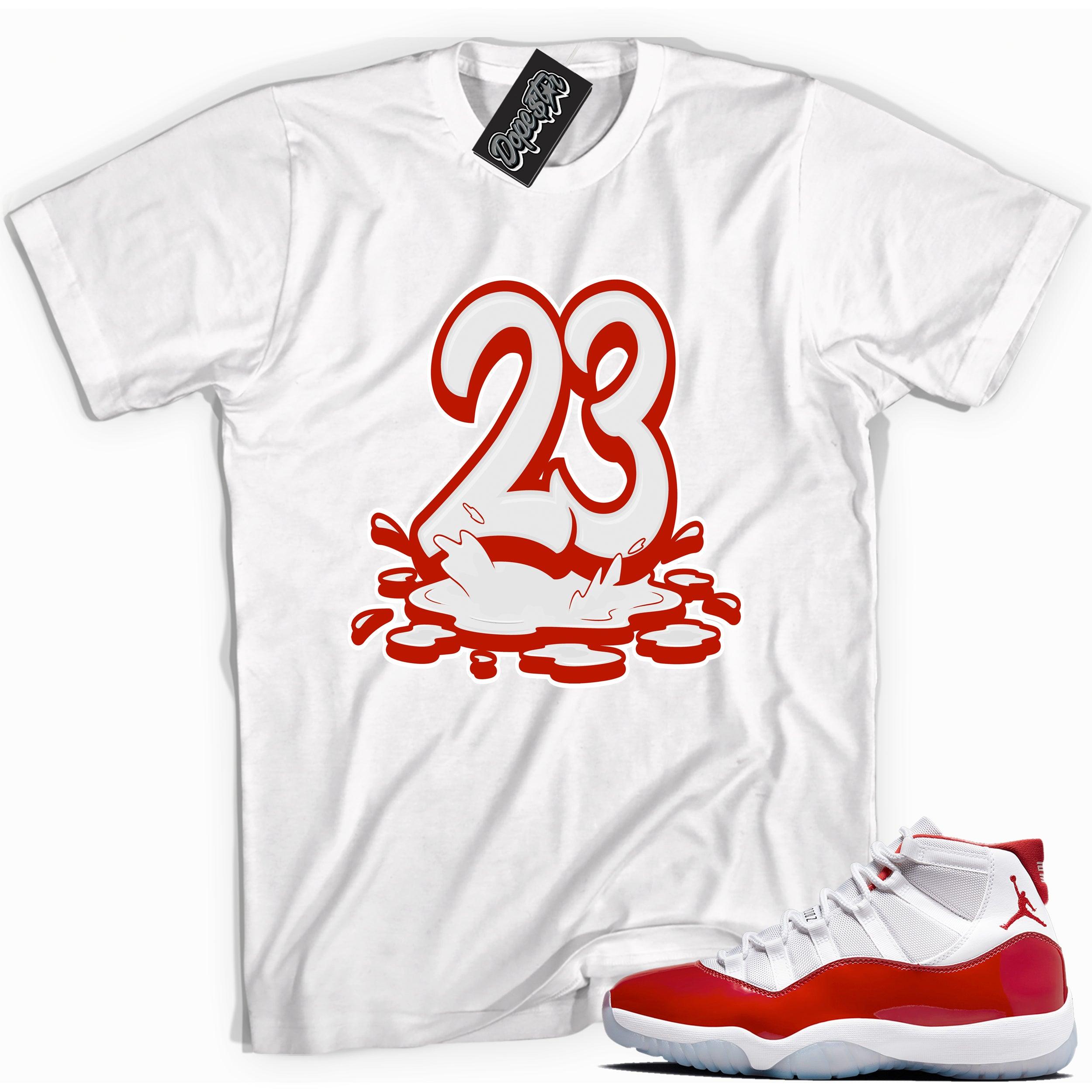 Number 23 Melting Shirt Air Jordan 11 Cherry photo