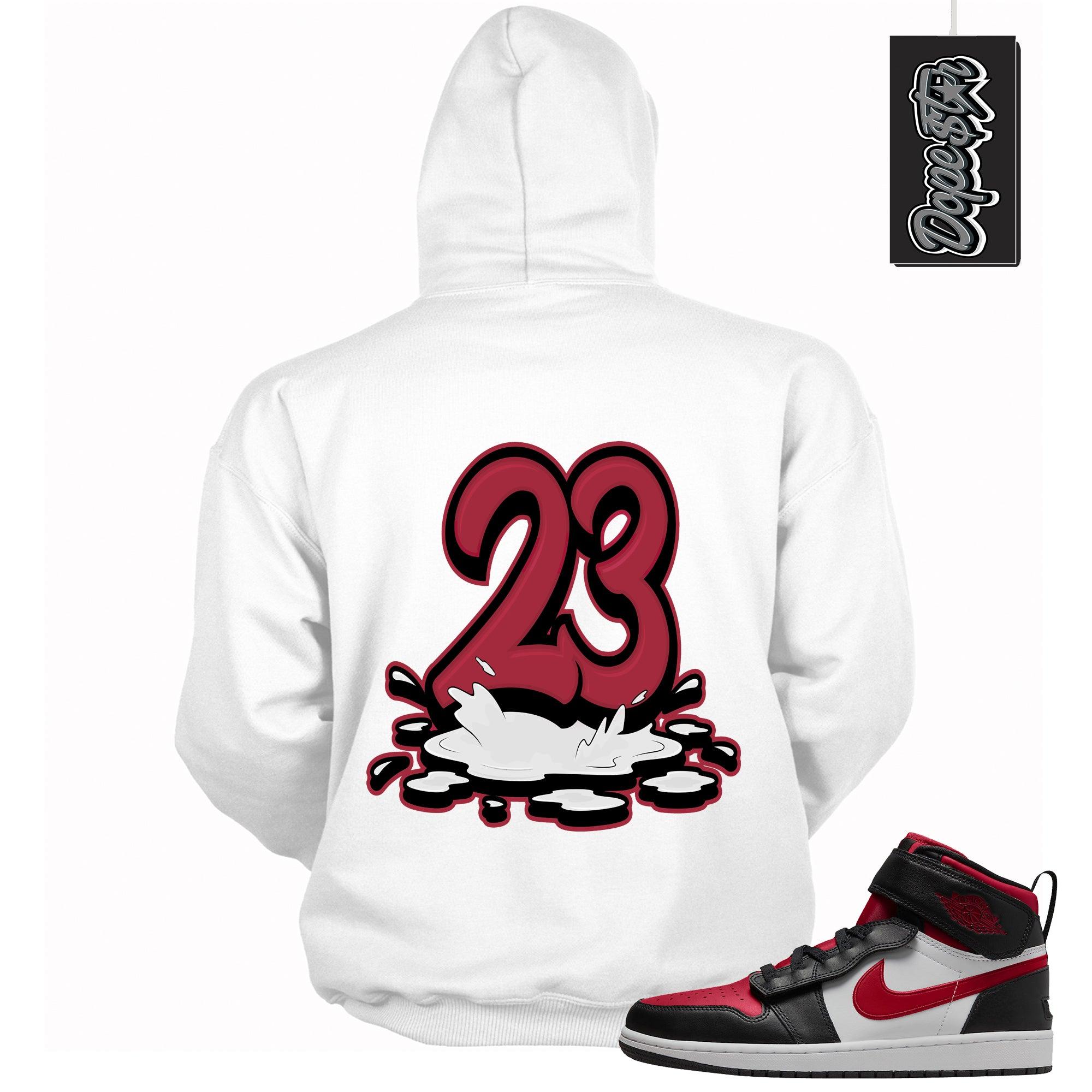 23 Melting Hoodie AJ 1 High FlyEase Black White Fire Red photo