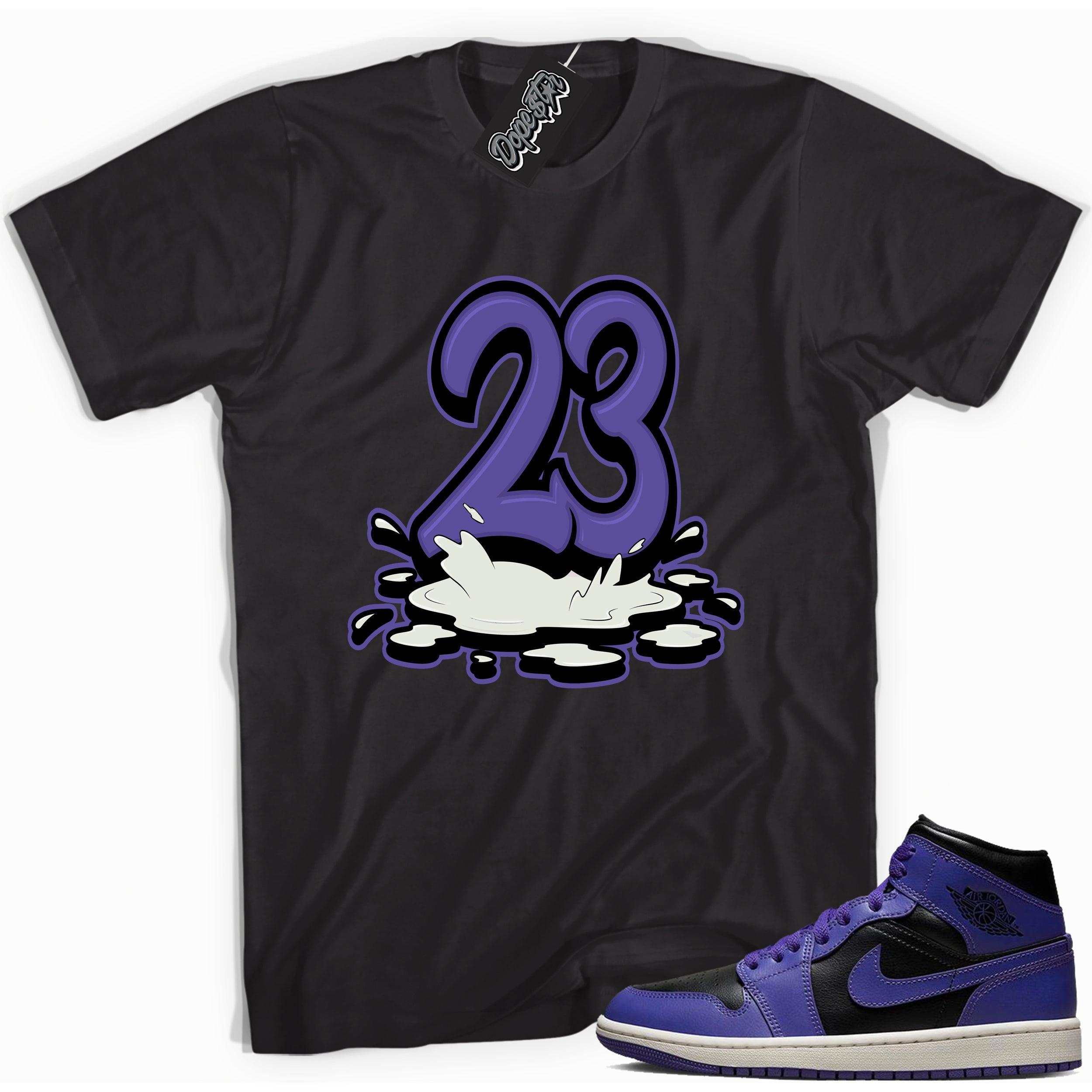 23 Melting Shirt AJ 1 Mid Purple Black photo