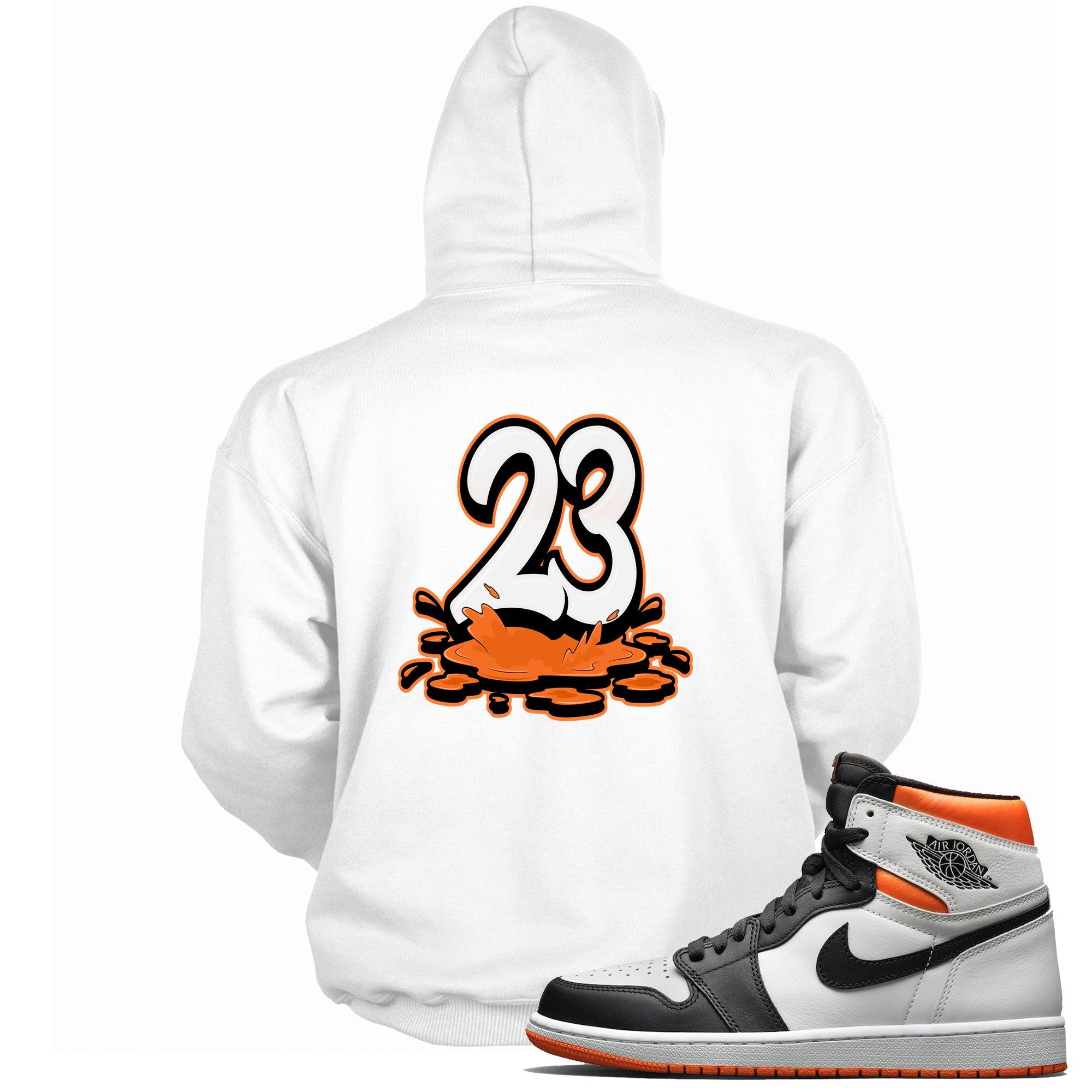 23 Melting Hoodie AJ 1 Retro High Electro Orange photo