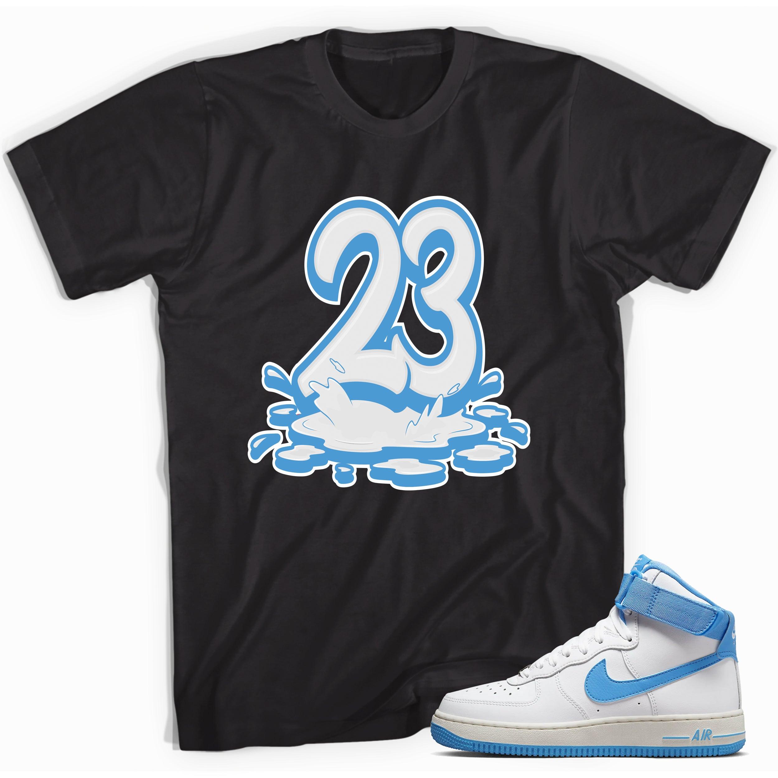 23 Melting Shirt Nike Air Force 1 High White University Blue photo