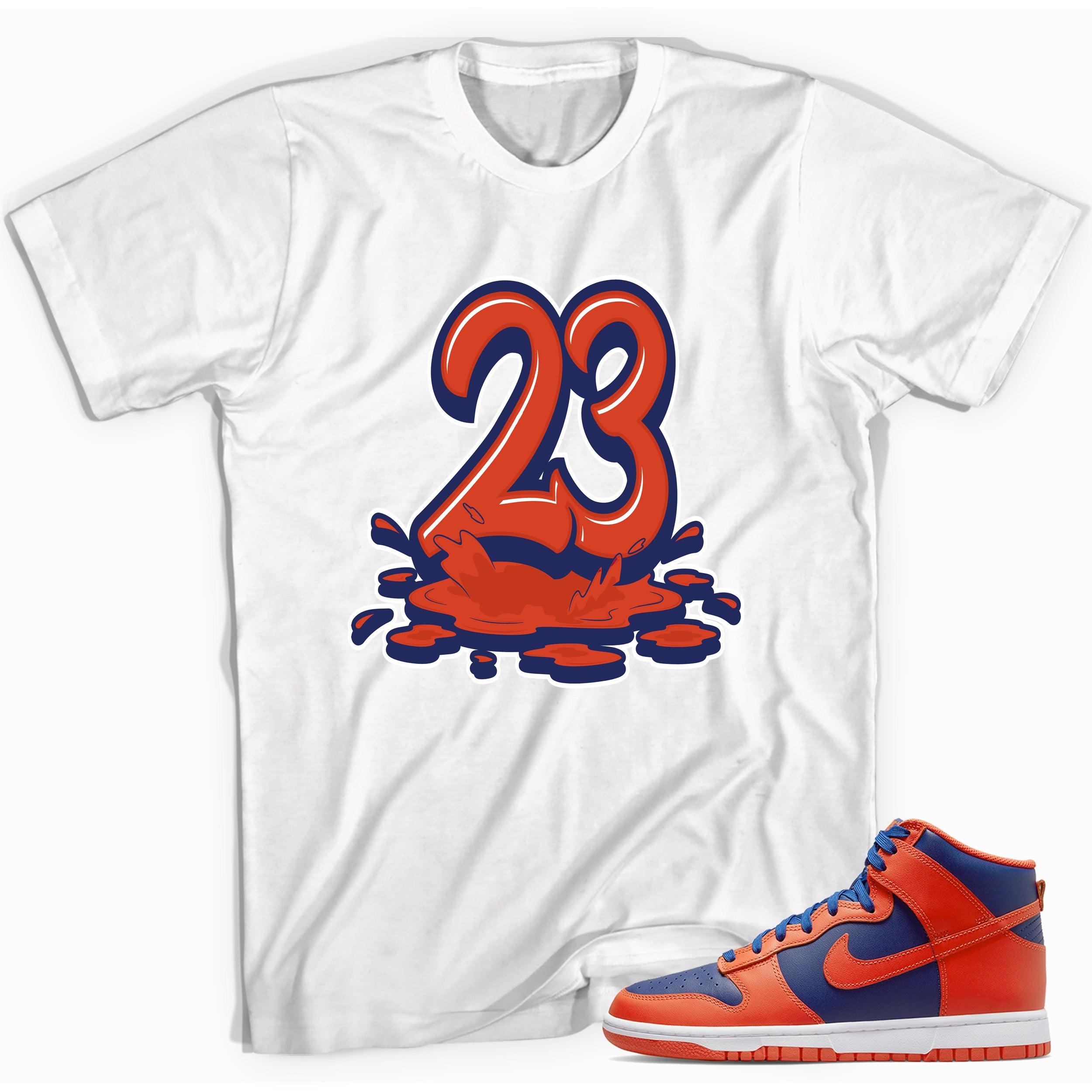 Number 23 Melting Shirt Nike Dunk High Knicks photo