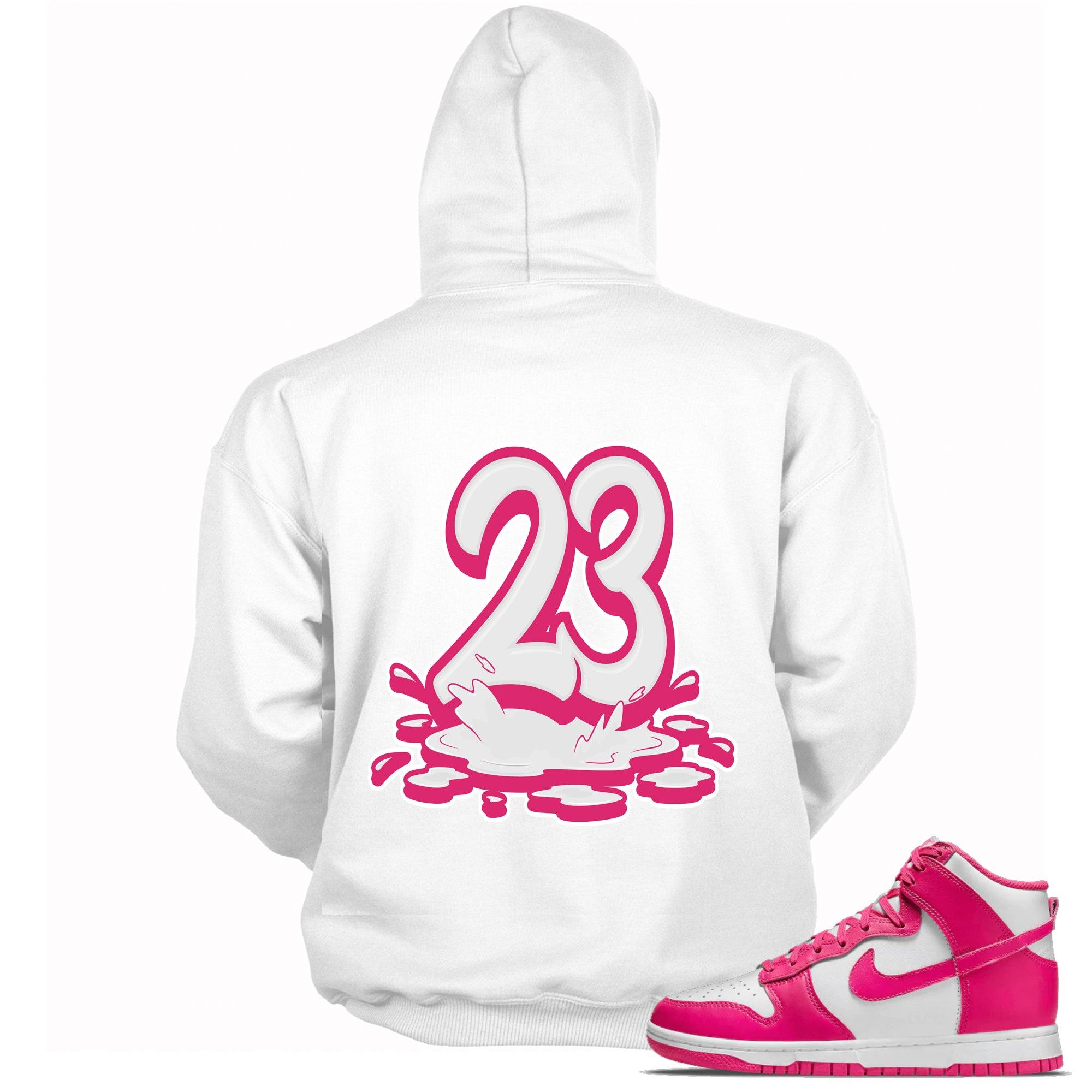 Number 23 Melting Hoodie Nike Dunk High Pink Prime photo