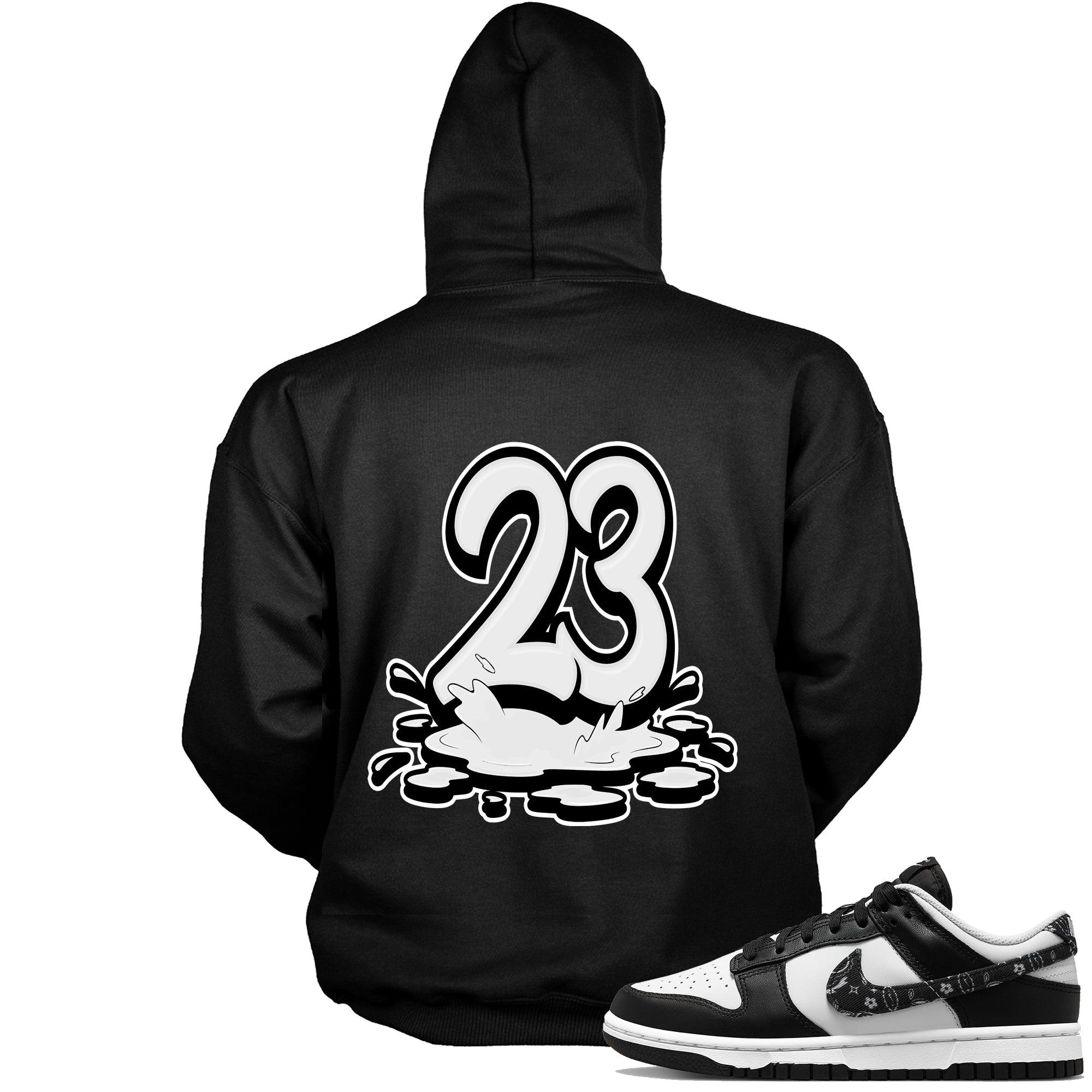 23 Melting Hoodie Nike Dunk Low Essential Black Paisley photo