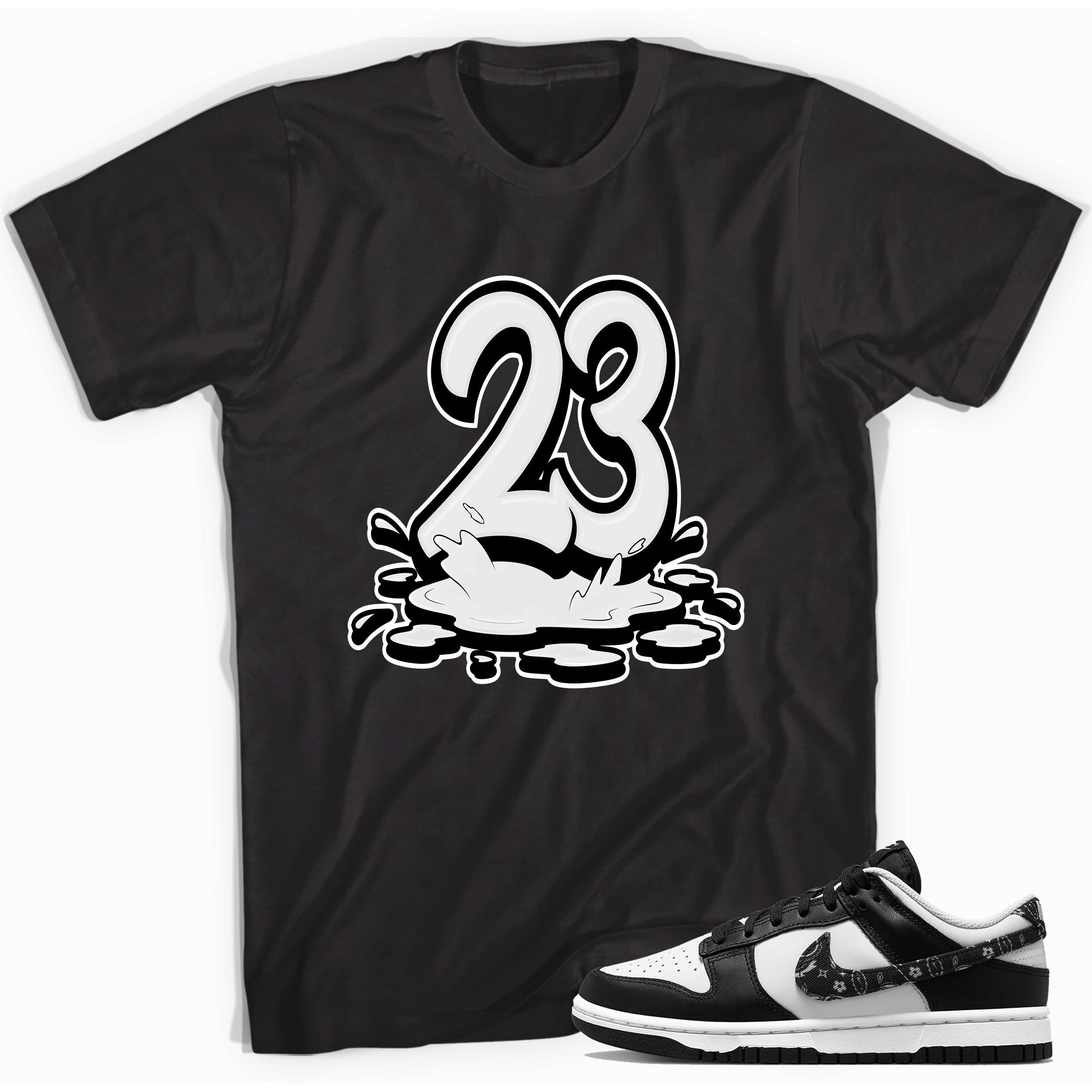 23 Melting Shirt Nike Dunk Low Essential Black Paisley photo