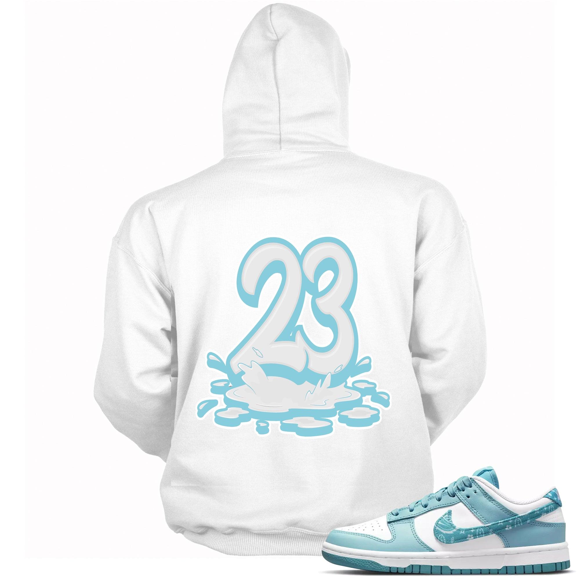 Number 23 Melting Hoodie Dunk Low Essential Paisley Pack Worn Blue photo