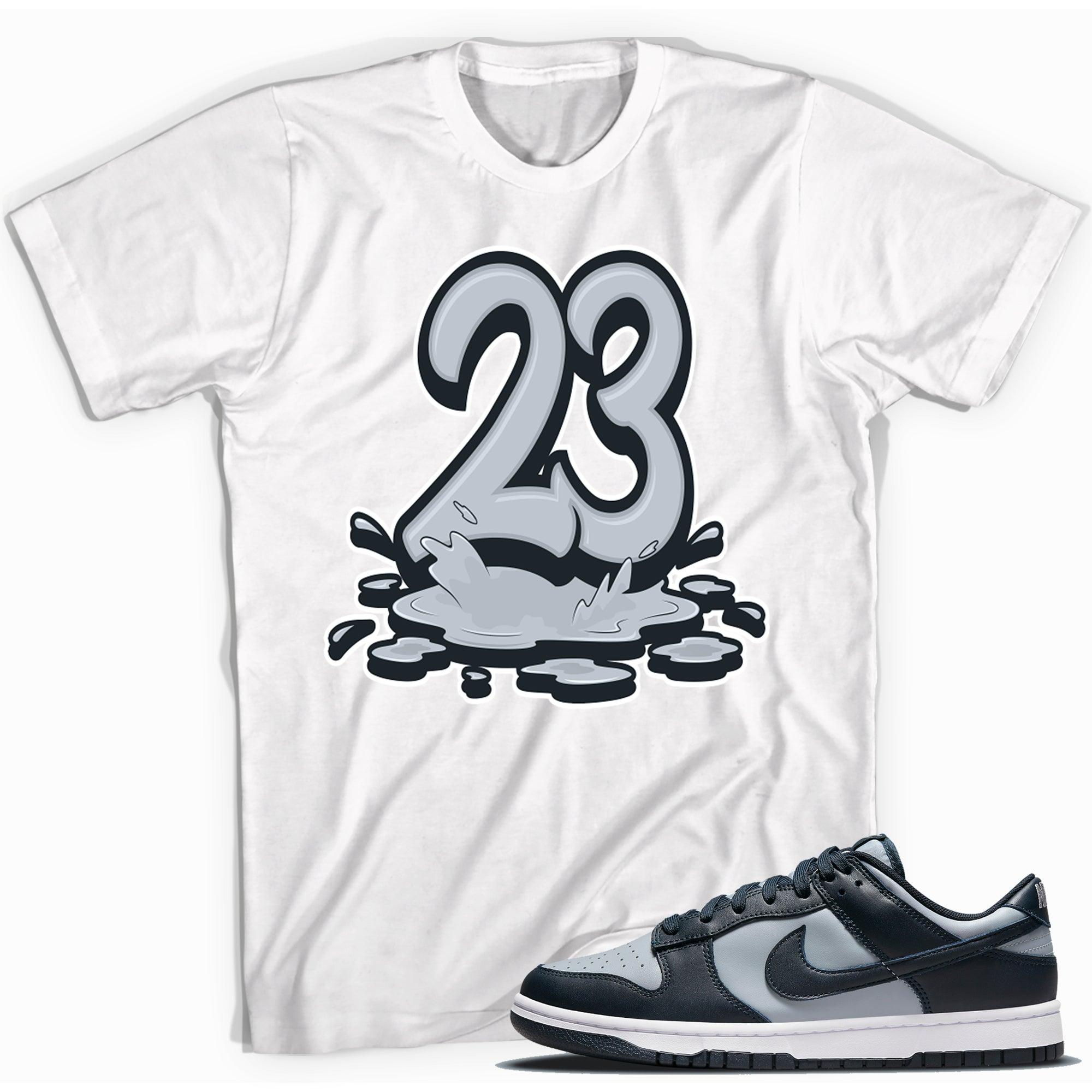 Number 23 Melting Shirt Nike Dunk Low Georgetown photo