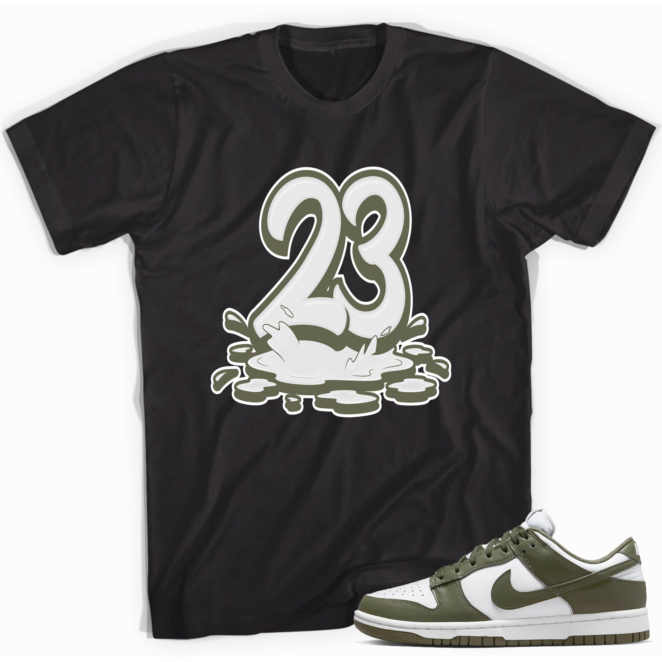 23 Melting Shirt Nike Dunk Low Medium Olive photo