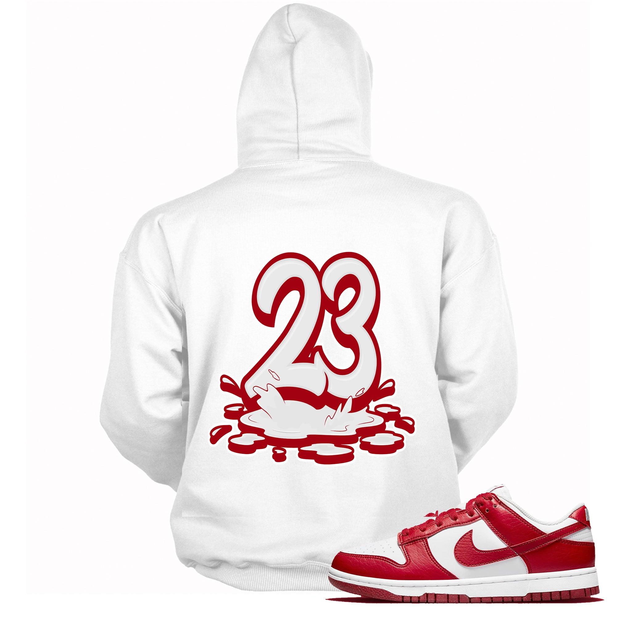 23 Melting Hoodie Dunk Low Next Nature White Gym Red photo
