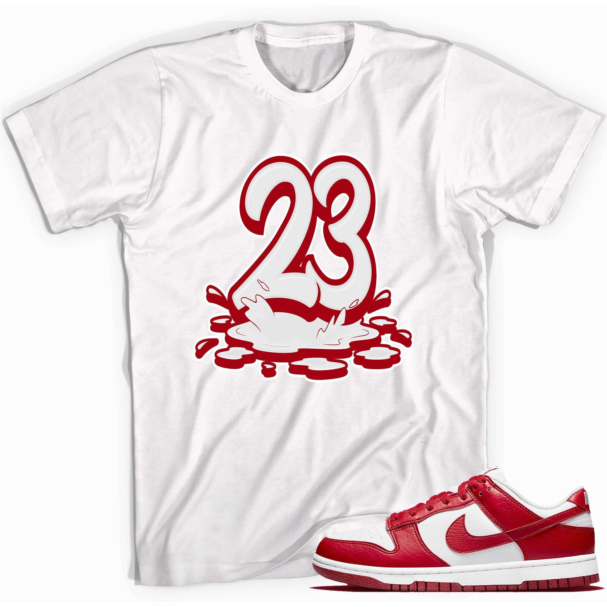 23 Melting Shirt Dunk Low Next Nature White Gym Red Sneakers photo