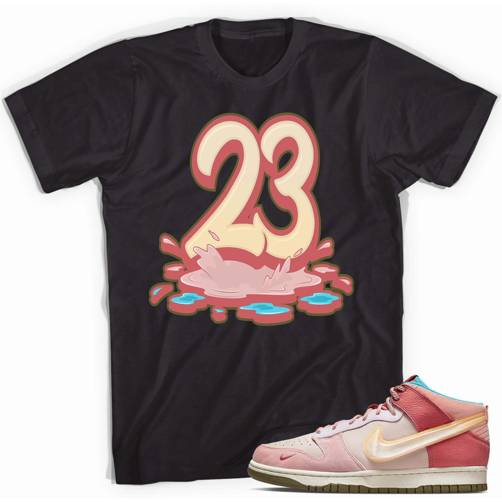 Number 23 Melting Shirt Nike Dunks Mid Social Status Free Lunch Strawberry Milk photo
