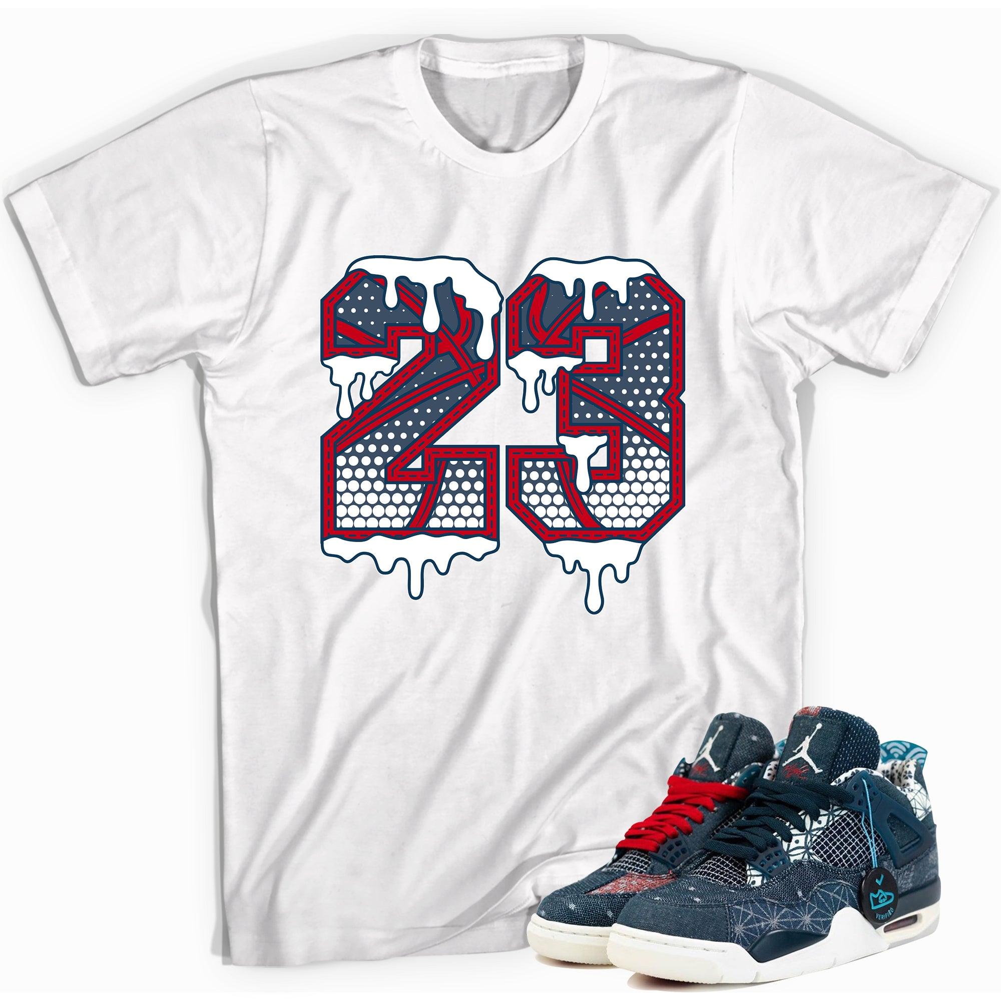 Number 23 Ball Shirt AJ 4 Deep Ocean photo