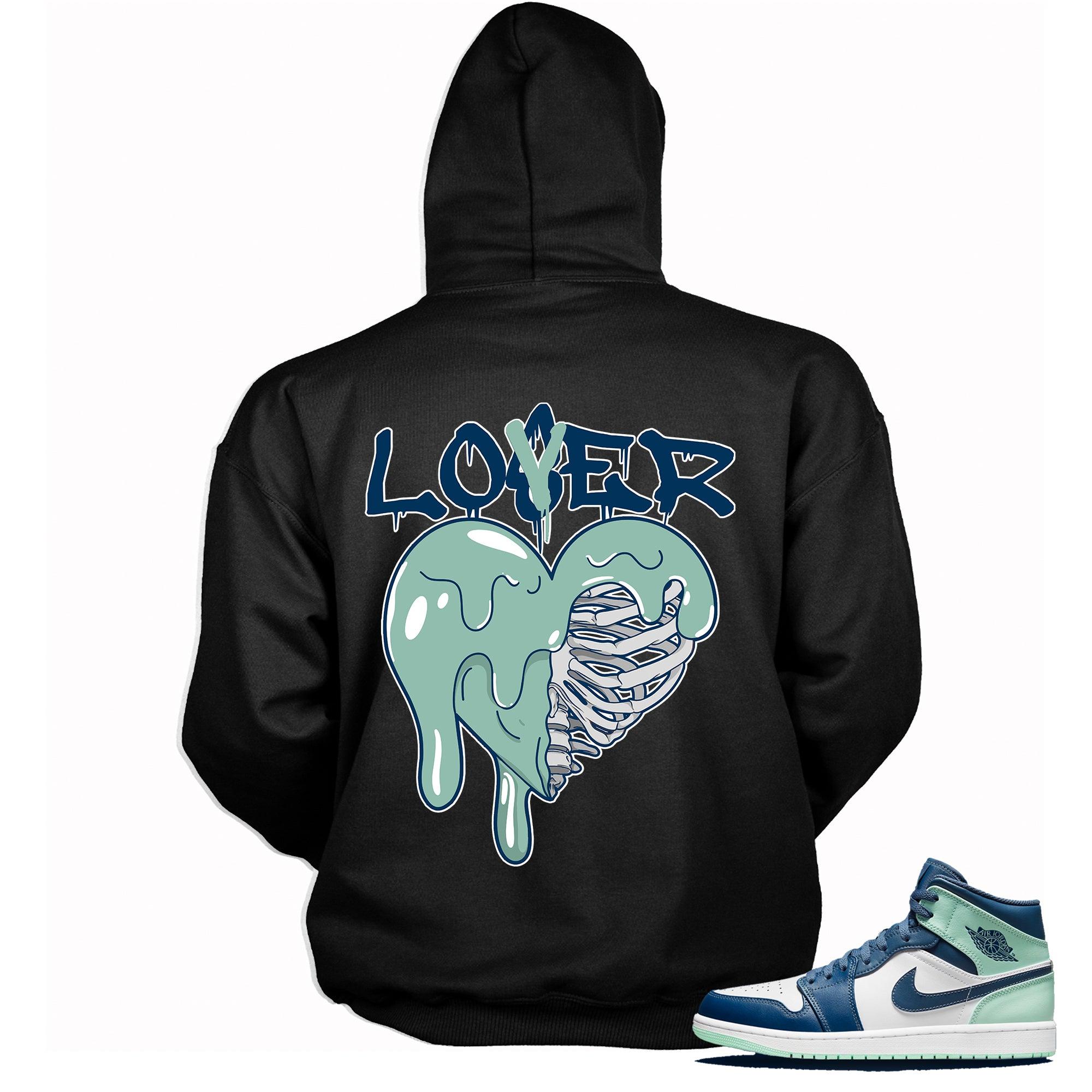 Lover Sneaker Sweatshirt AJ 1 Mid Mystic Navy Mint Foam photo