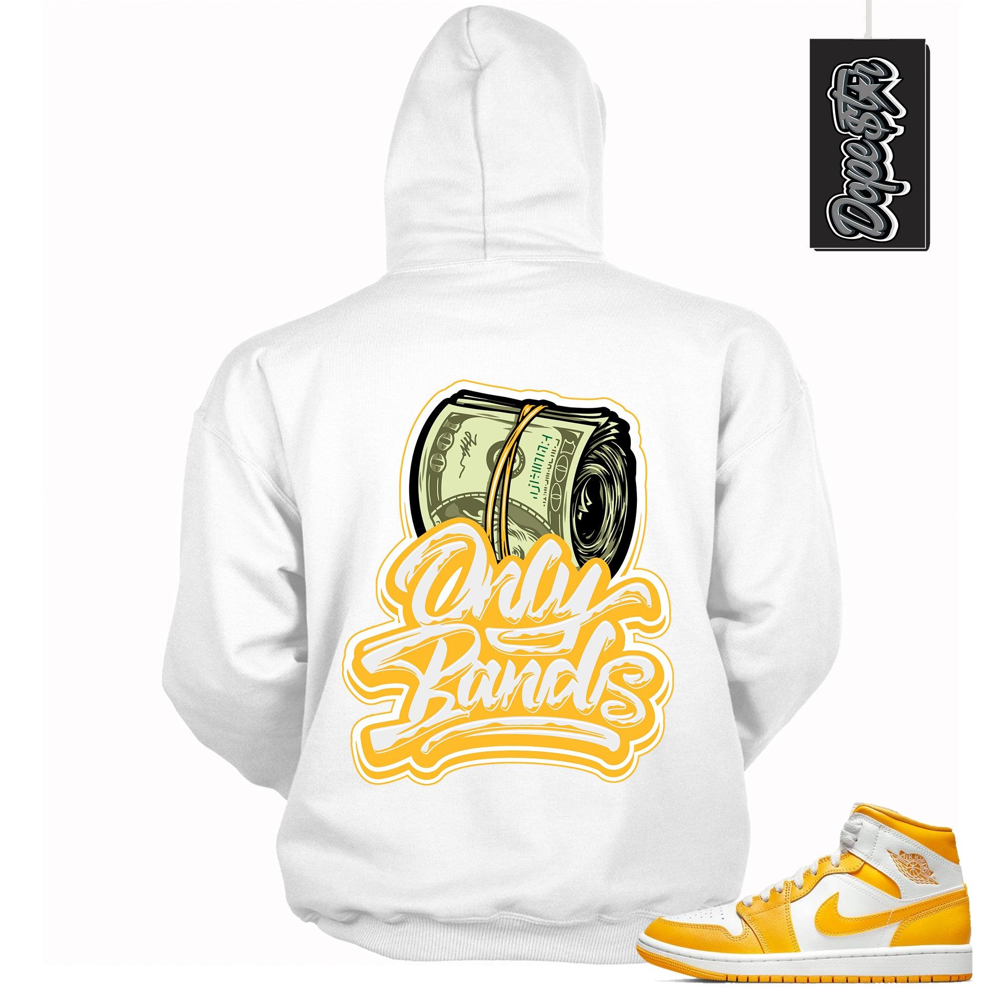 Only Bands Hoodie AJ 1 Mid White University Gold photo