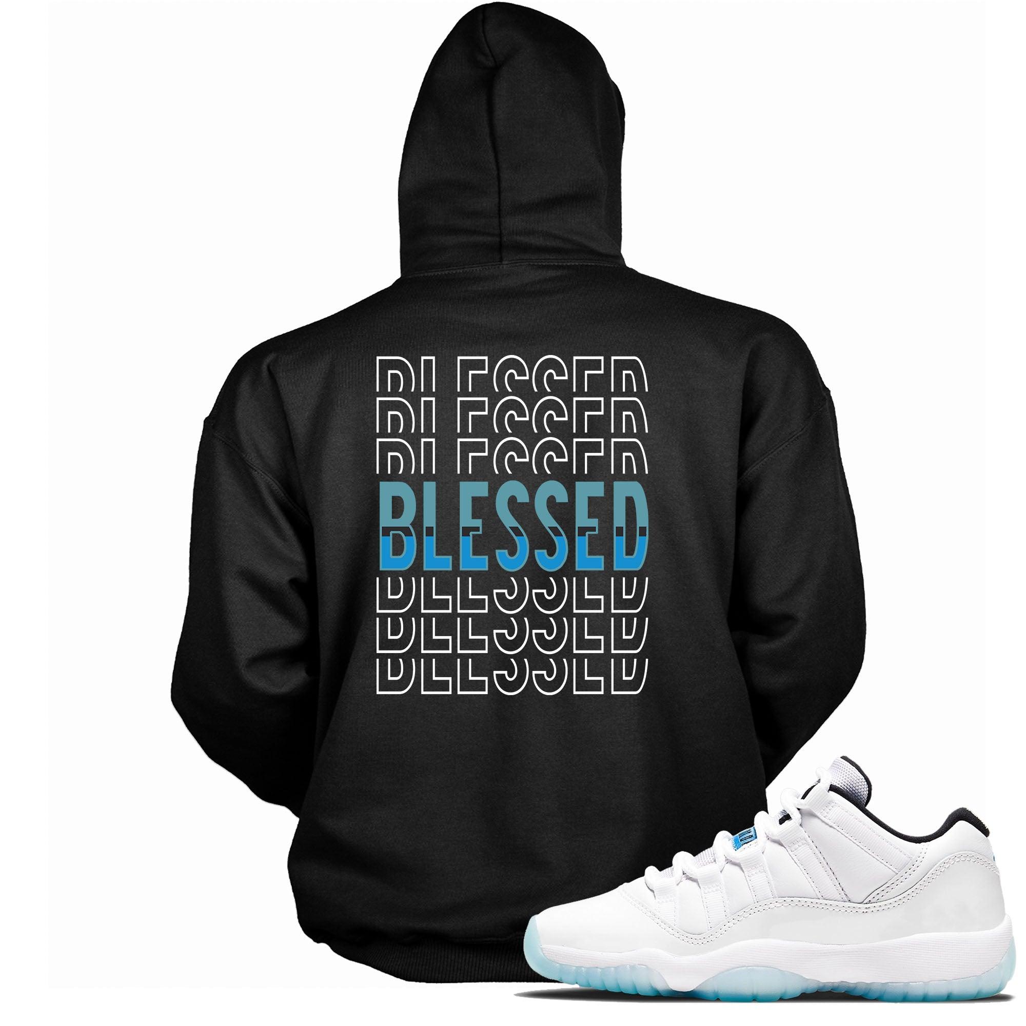 Blessed Sneaker Sweatshirt AJ 11s Retro Low Legend Blue photo