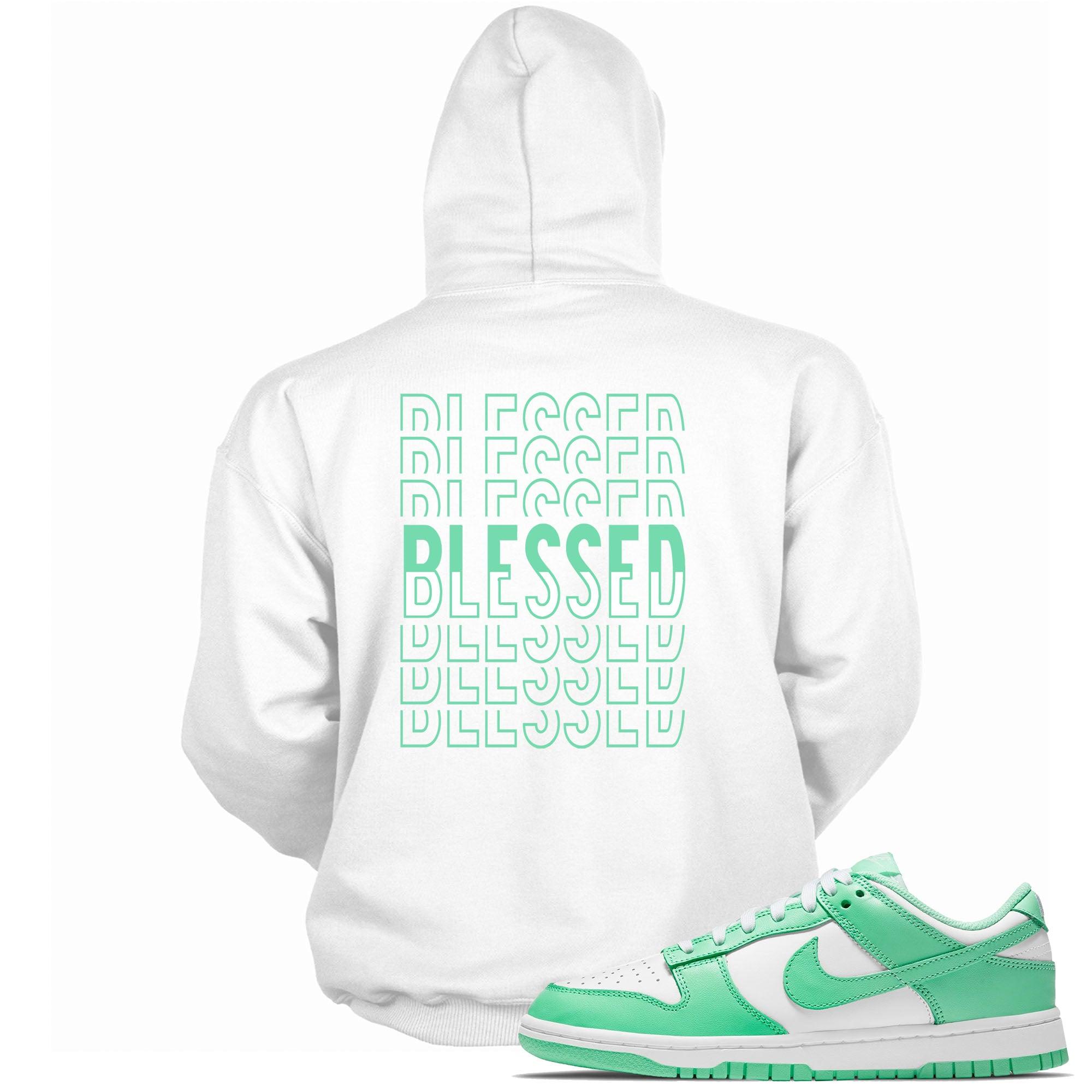 Blessed Hoodie Nike Dunks Low Green Glow photo