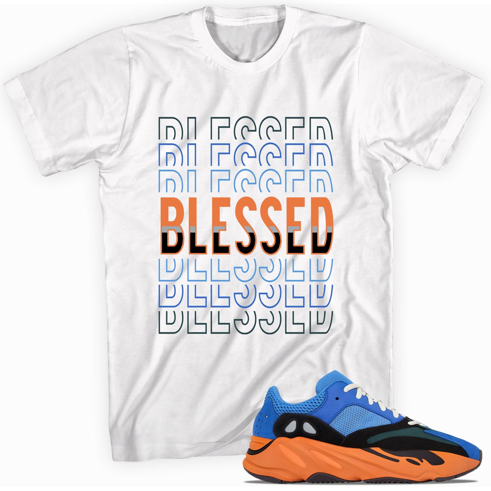 Blessed Shirt Yeezy Boost 700 Bright Blue photo