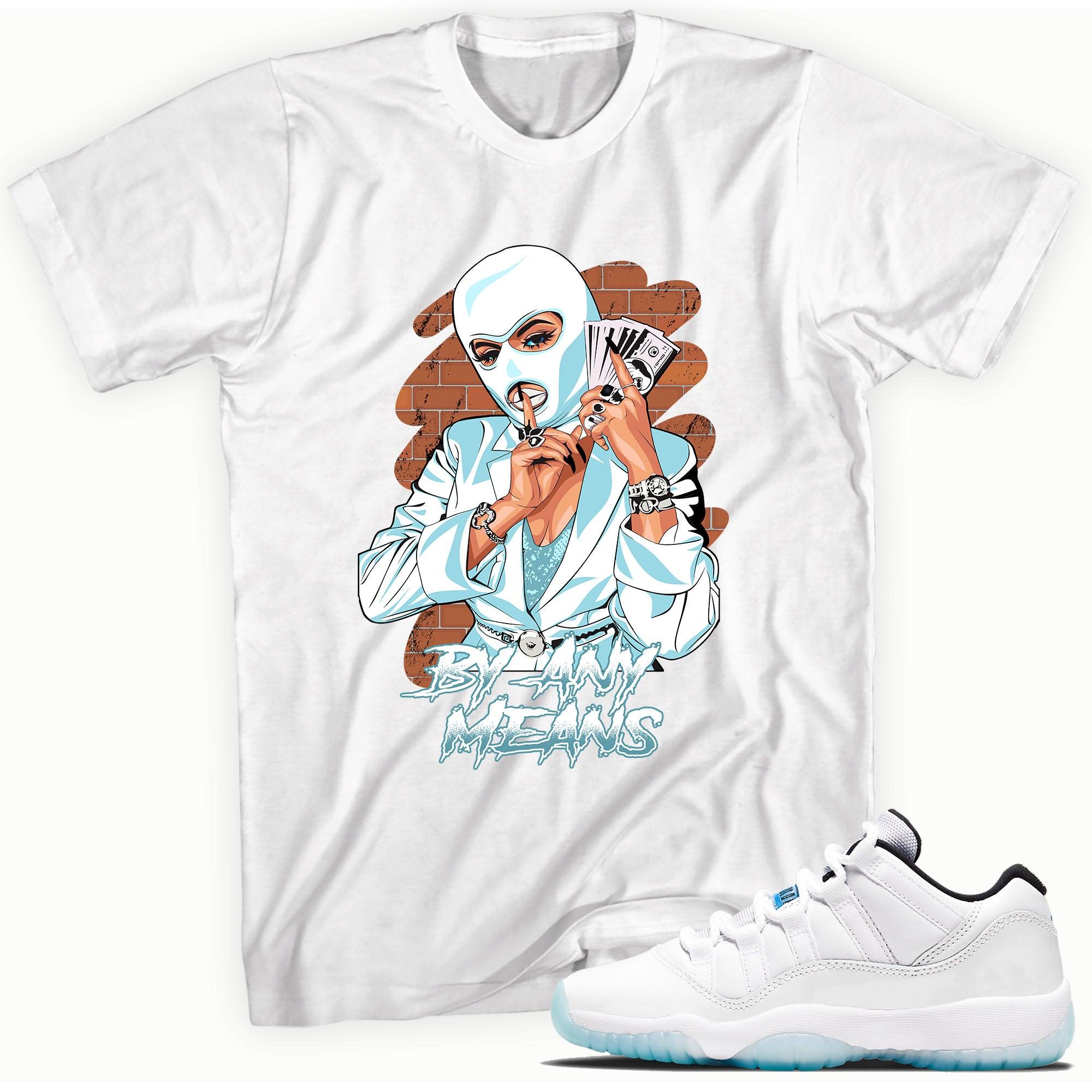 By Any Means Shirt AJ 11 Retro Low Legend Blue photo