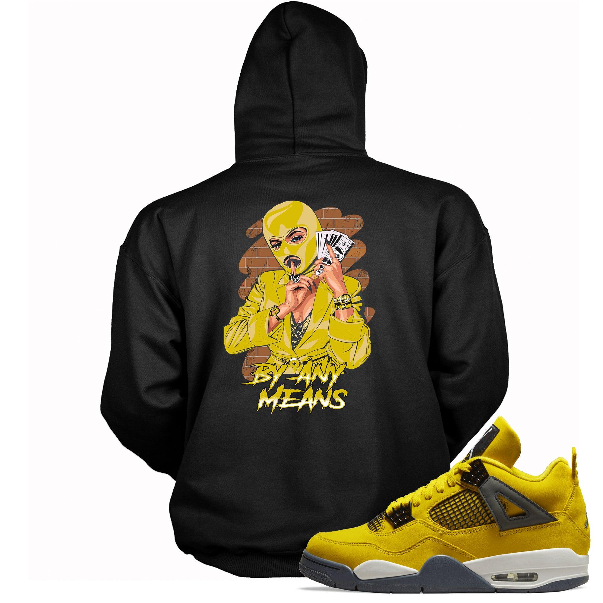 By Any Means Hoodie Jordan 4 Retro Lightning photo