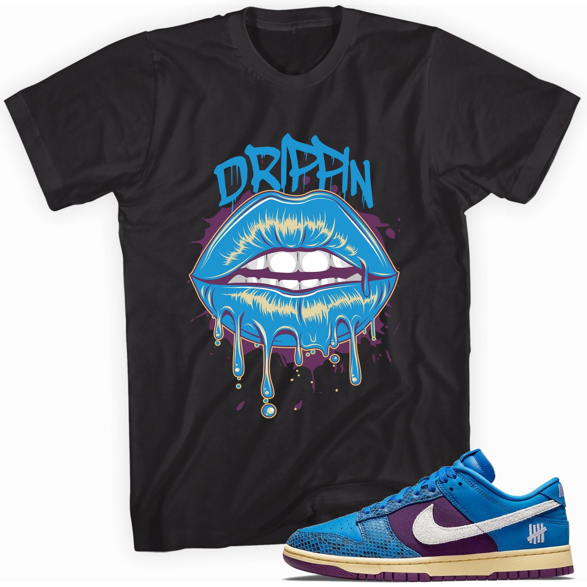 Black Drippin Lips Shirt Nike Dunks Low Undefeated 5 On It Dunk vs AF1 photo