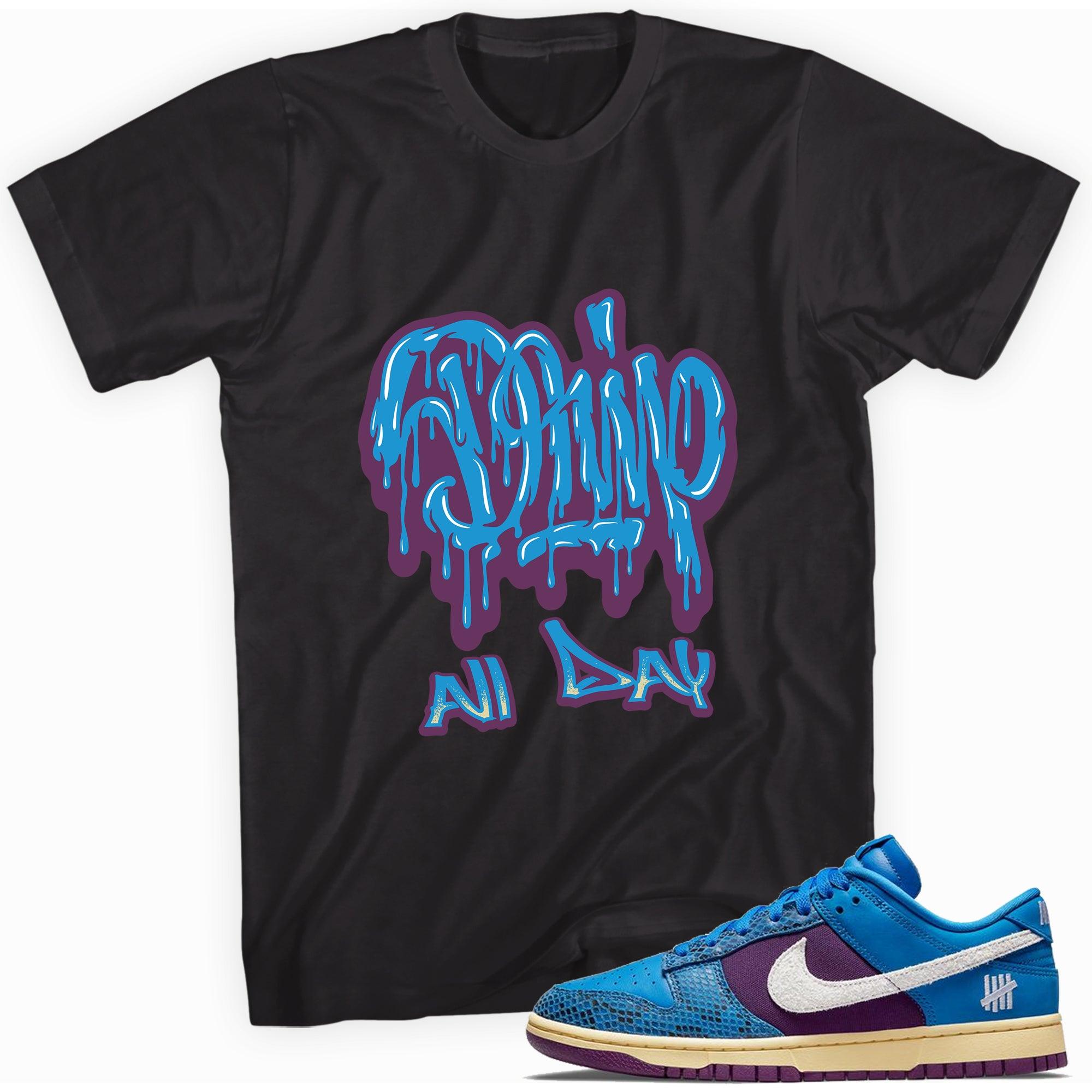 Black Drip All Day Shirt Nike Dunk Low Undefeated 5 On It Dunk vs AF1 photo