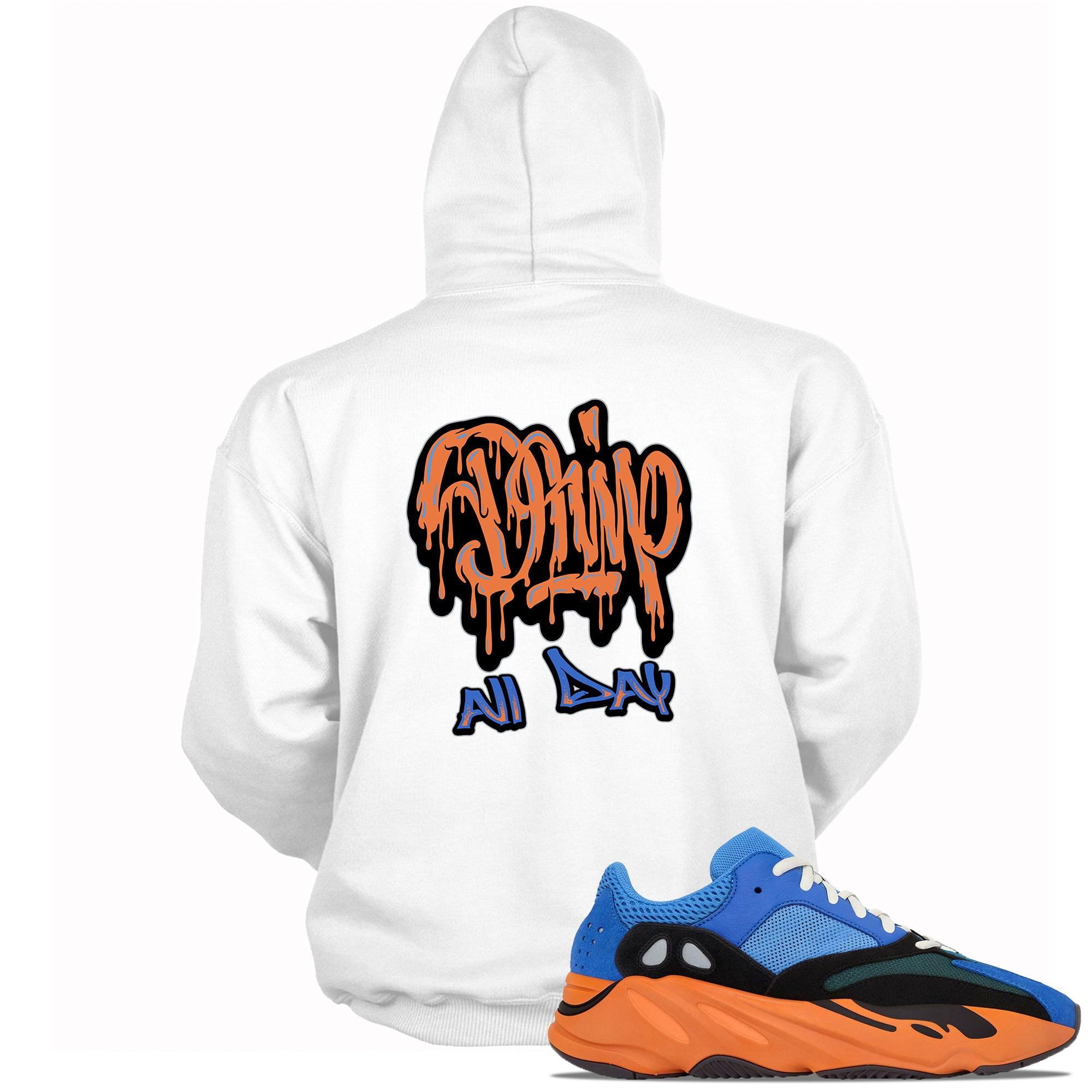 Drip All Day Hoodie Yeezy Boost 700 Bright Blue photo