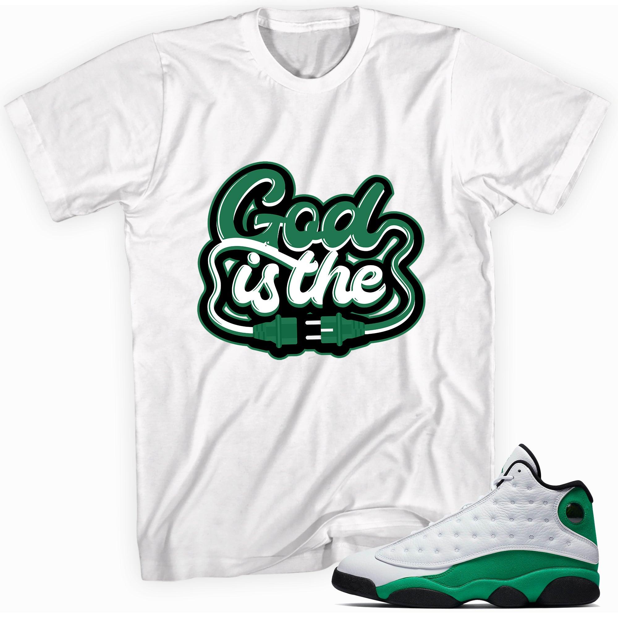 God Is Shirt Air Jordan 13s Retro Lucky Green photo