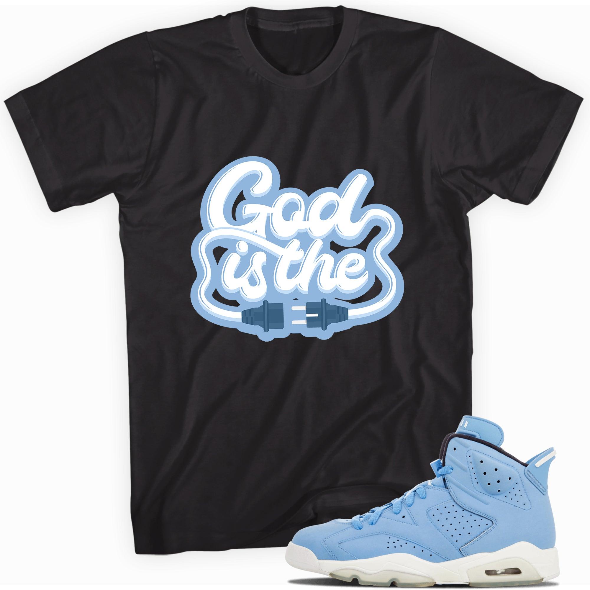 Black God Is Shirt Air Jordan 6 Retro GG Still Blue photo
