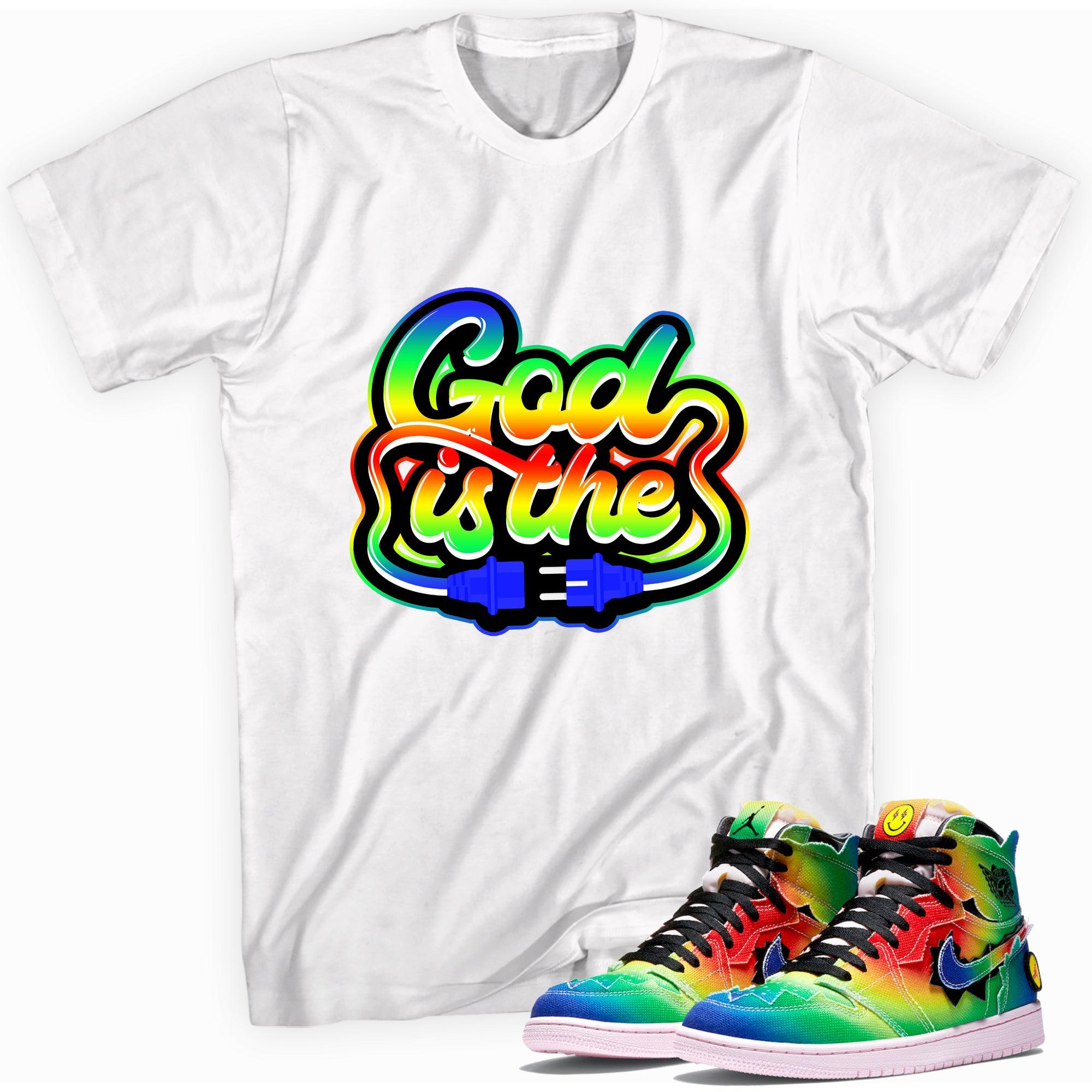 God Is The Plug Shirt J Balvin Air Jordan 1s photo