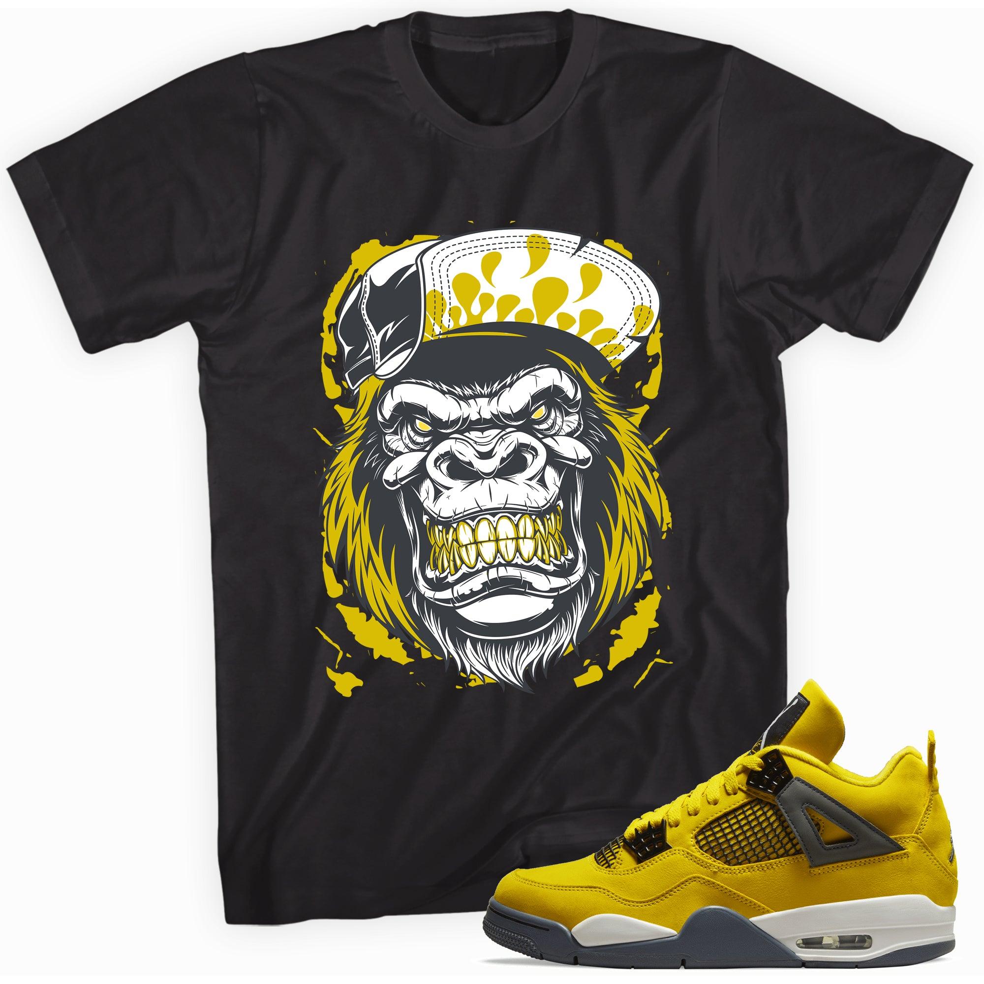 Gorilla Beast Shirt AJ 4s Retro Lightning 2021 photo